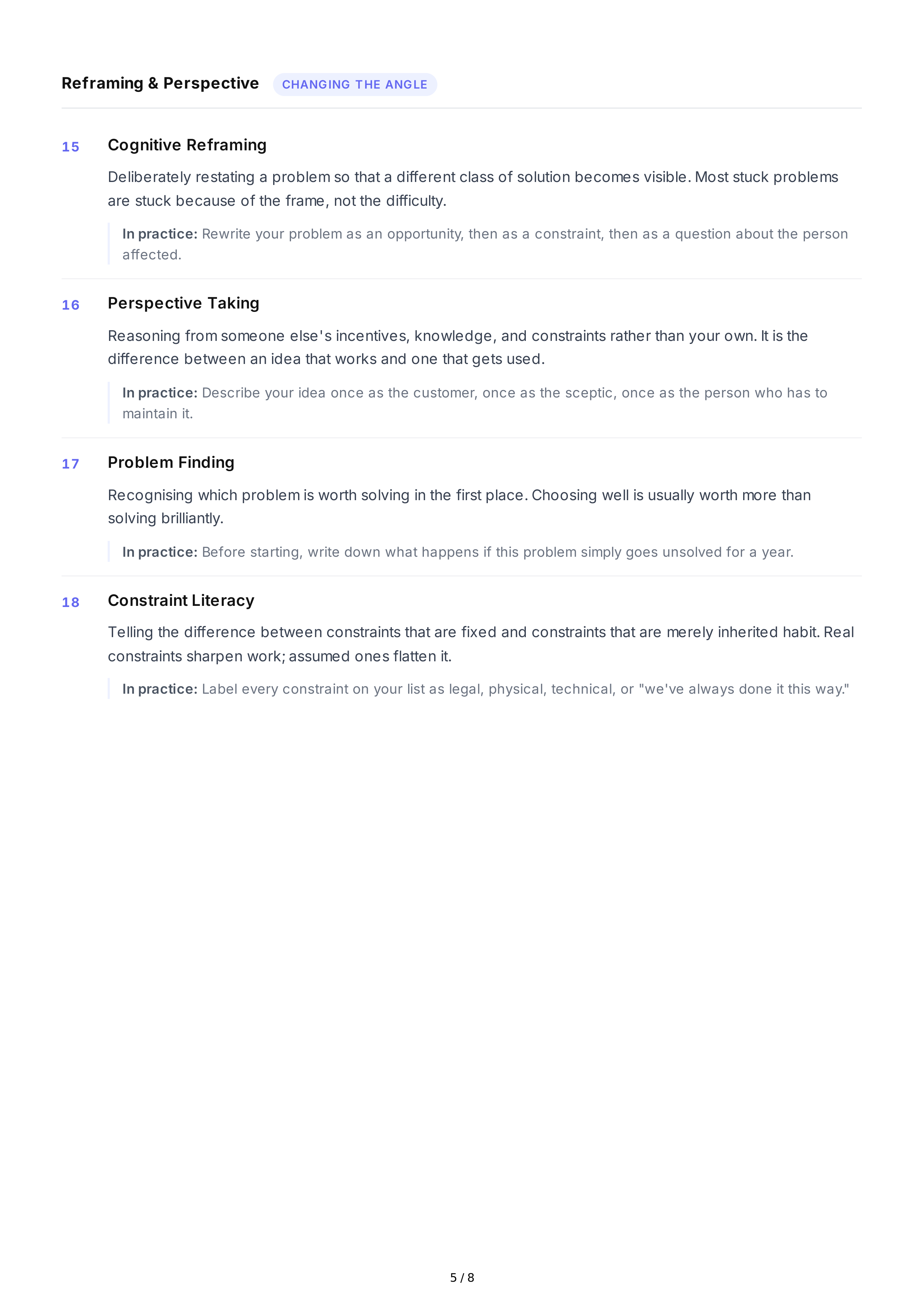 Creative Thinking Soft Skills — page 5