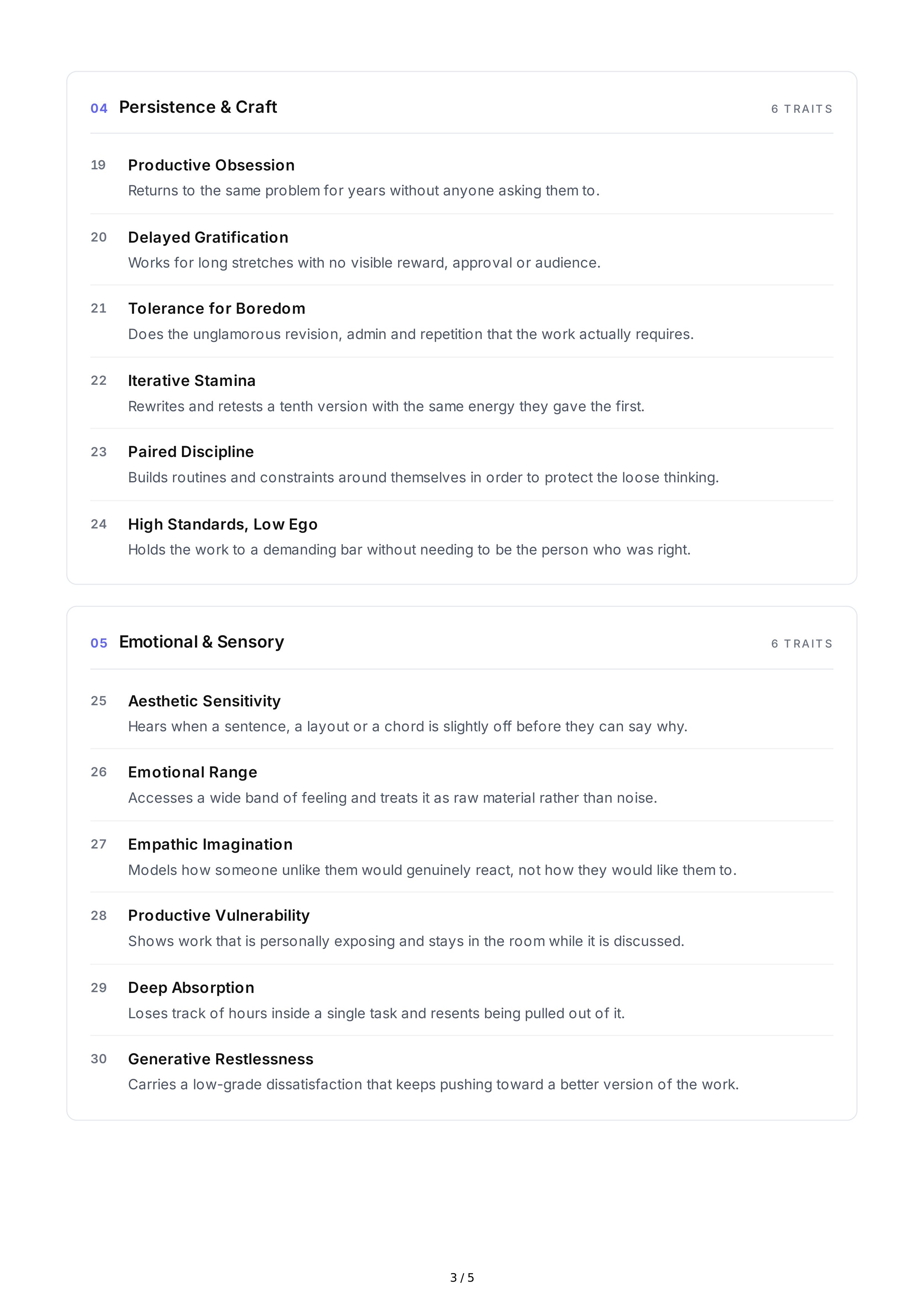 Creativity Personality Traits — page 3