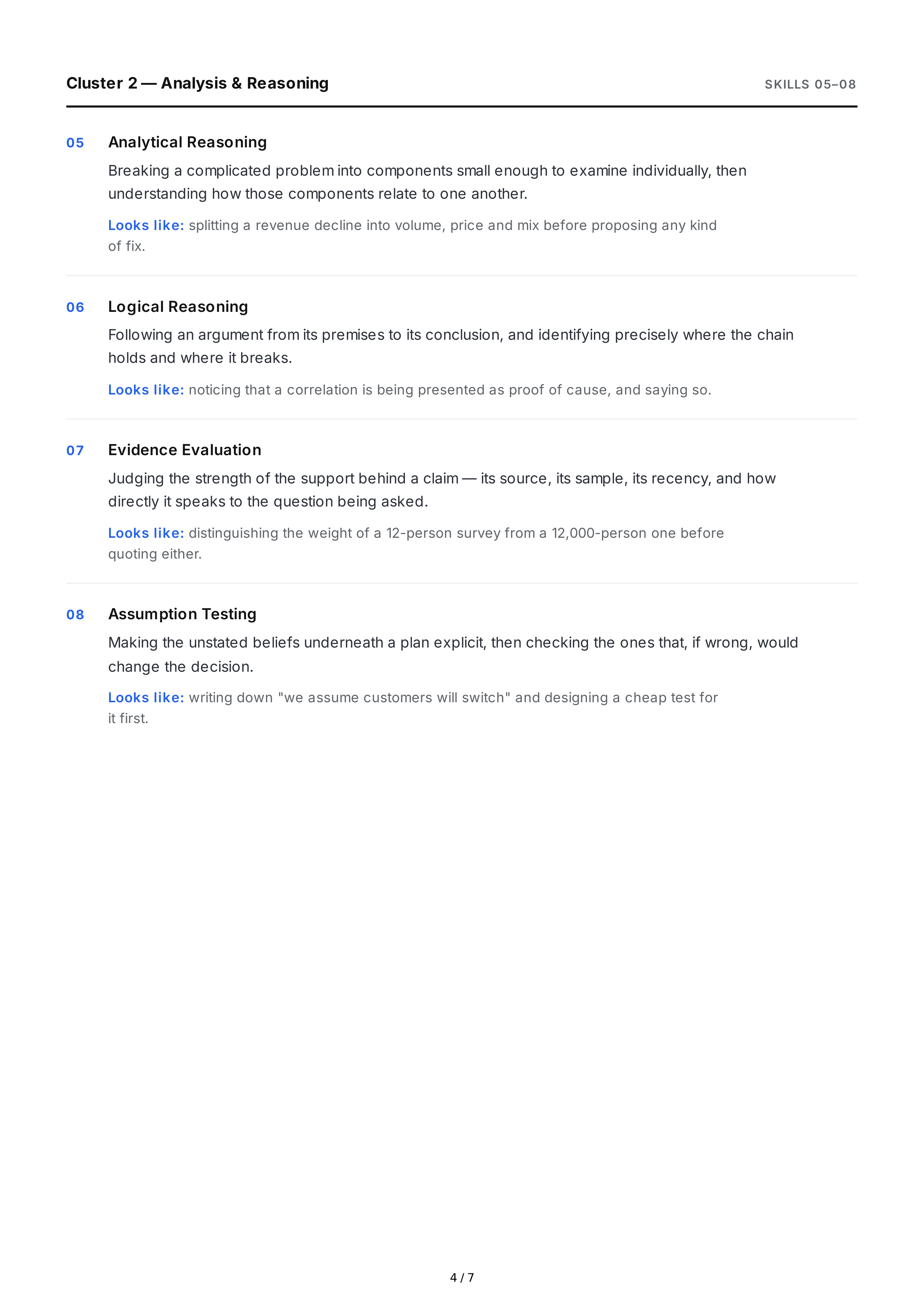 Critical Thinking Soft Skills — page 4