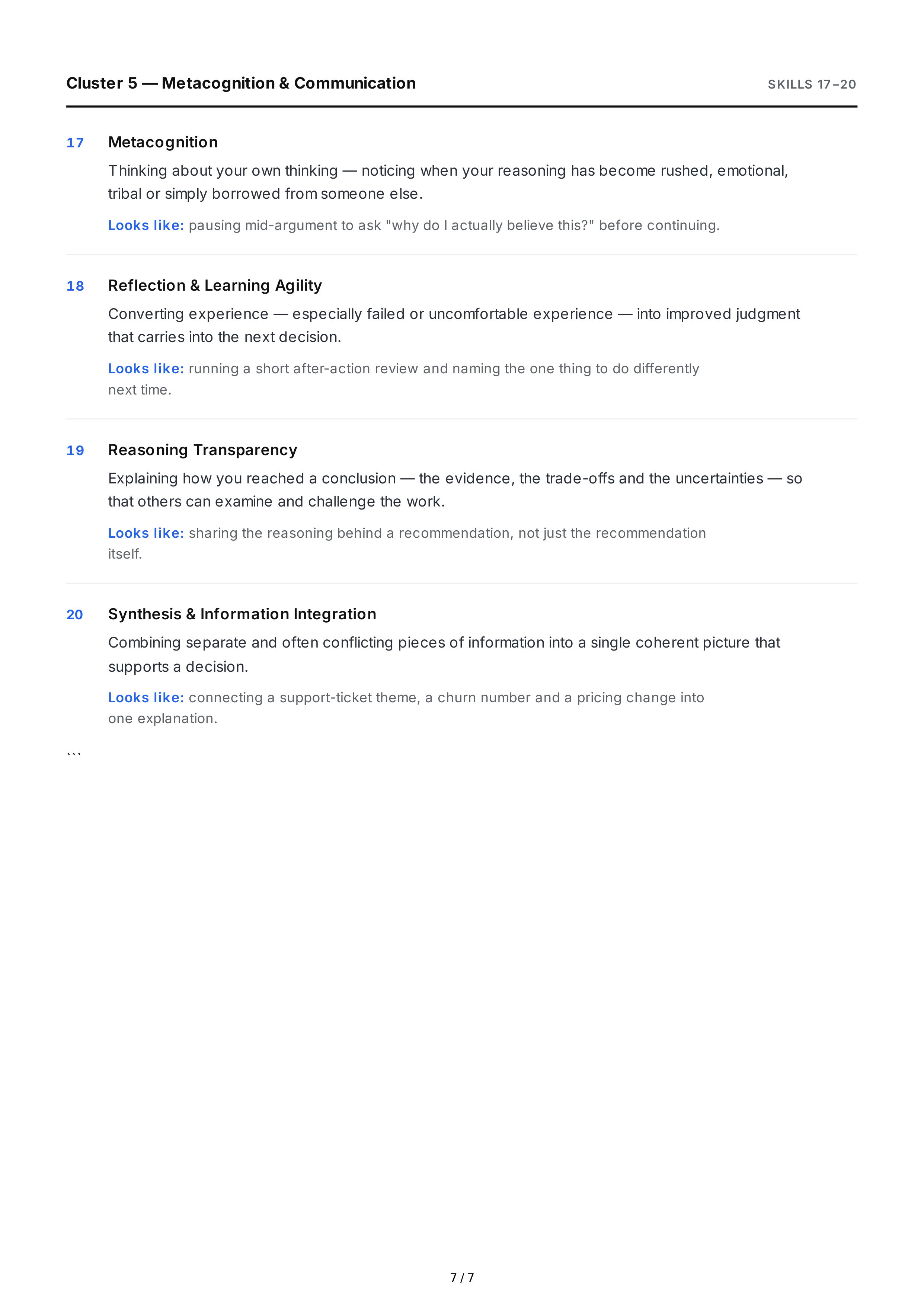 Critical Thinking Soft Skills — page 7