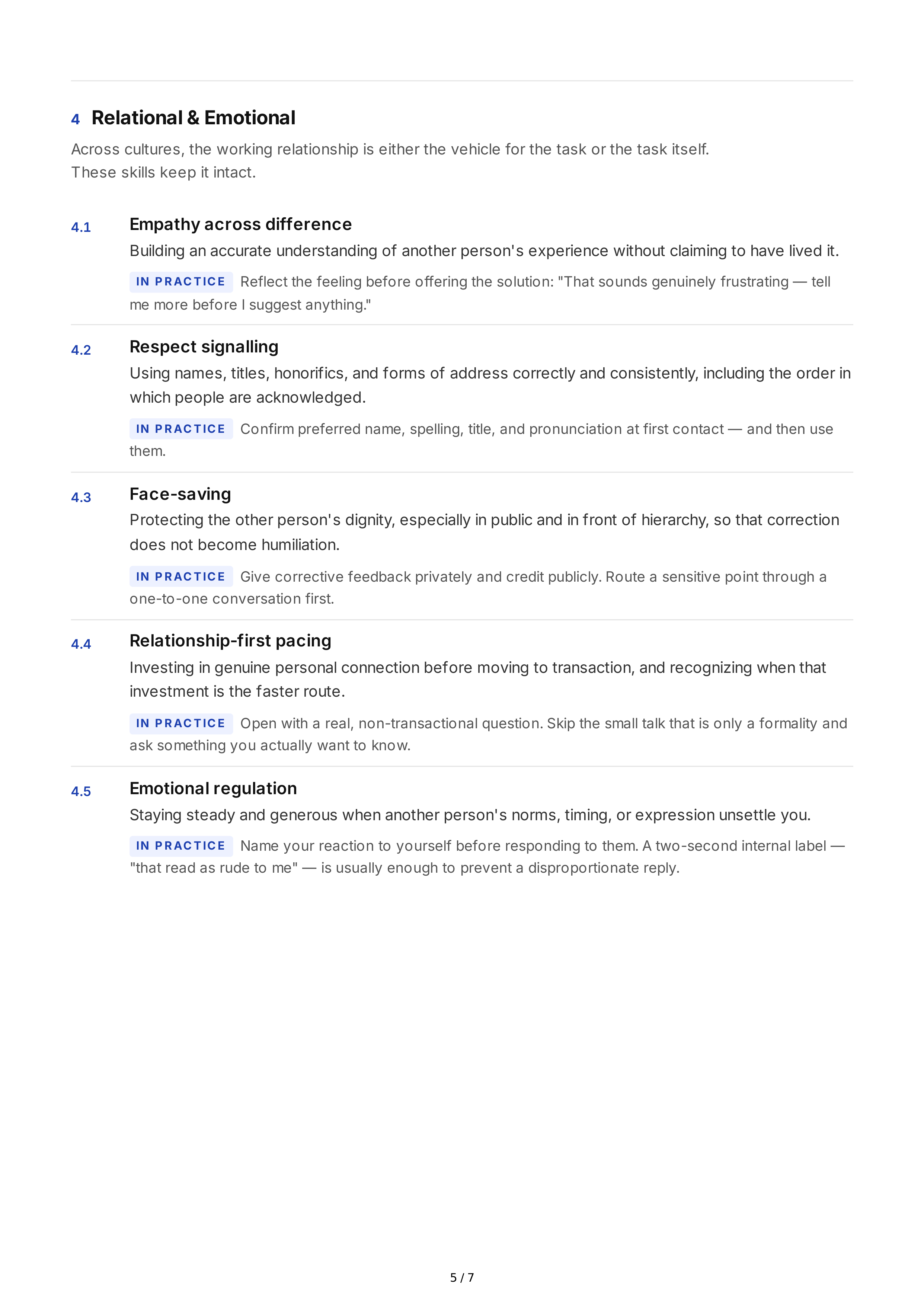 Cross-Cultural Communication Interpersonal Skills — page 5