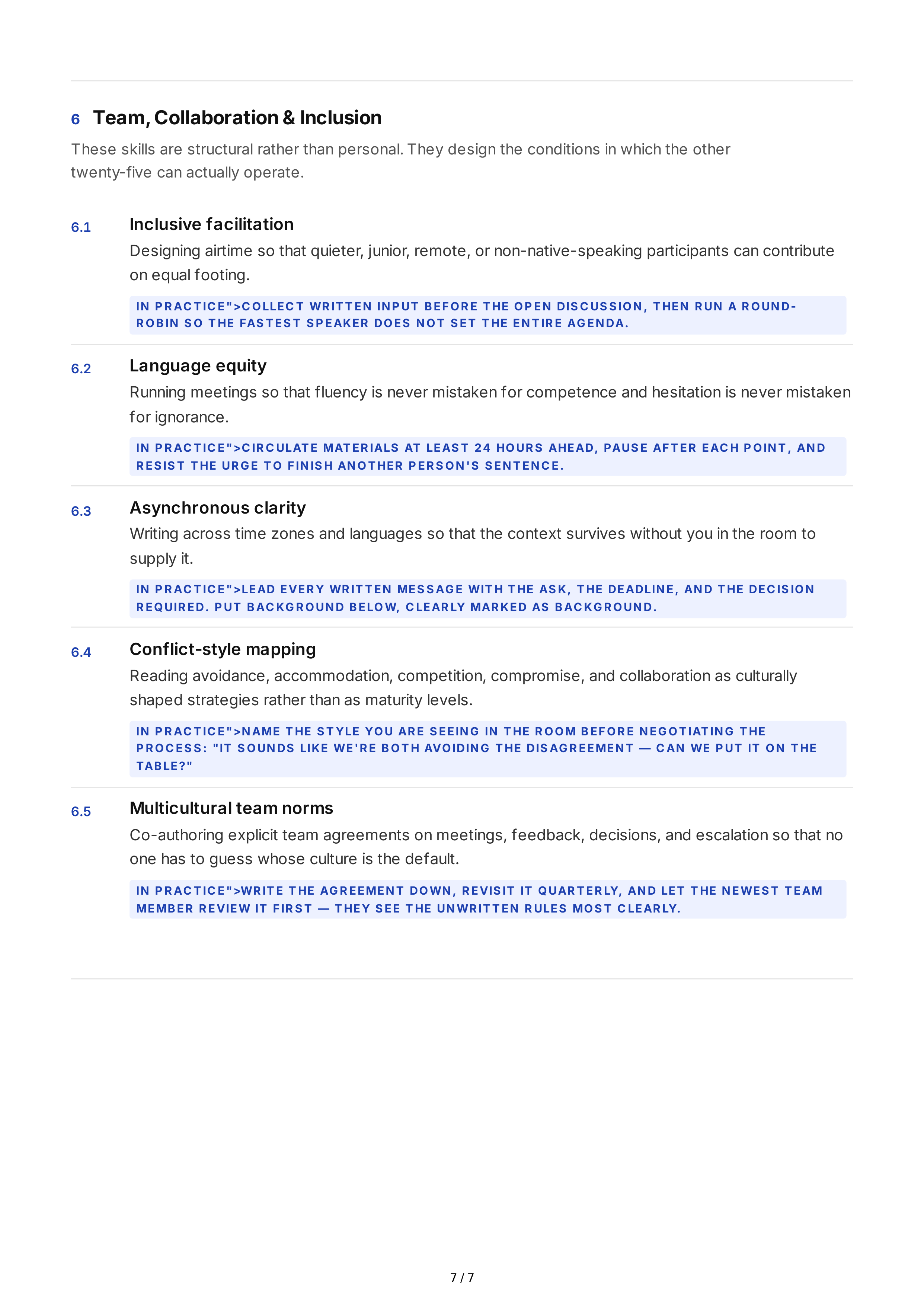 Cross-Cultural Communication Interpersonal Skills — page 7