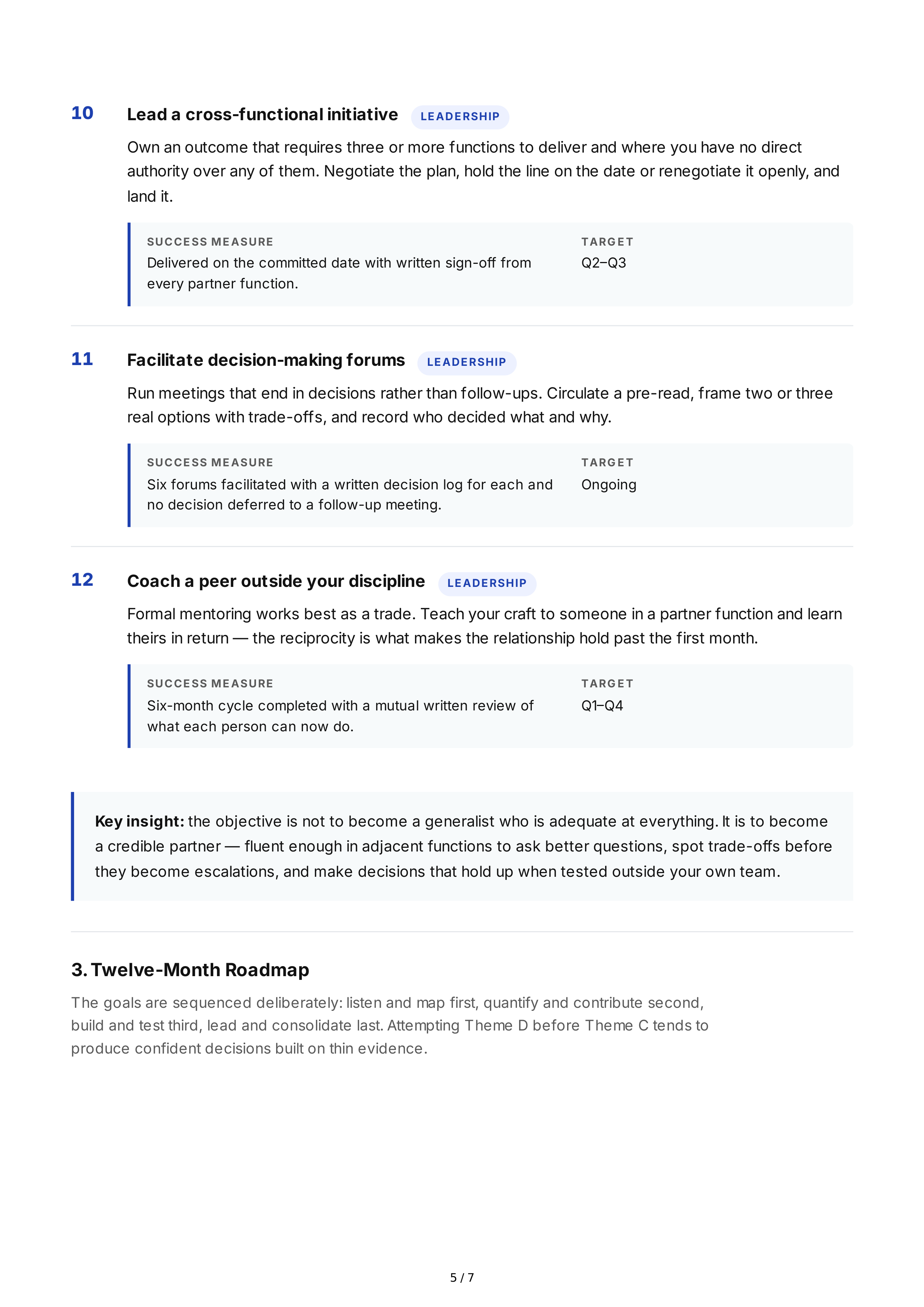 Cross-Functional Learning Professional Goals – AI Professional Goals ...