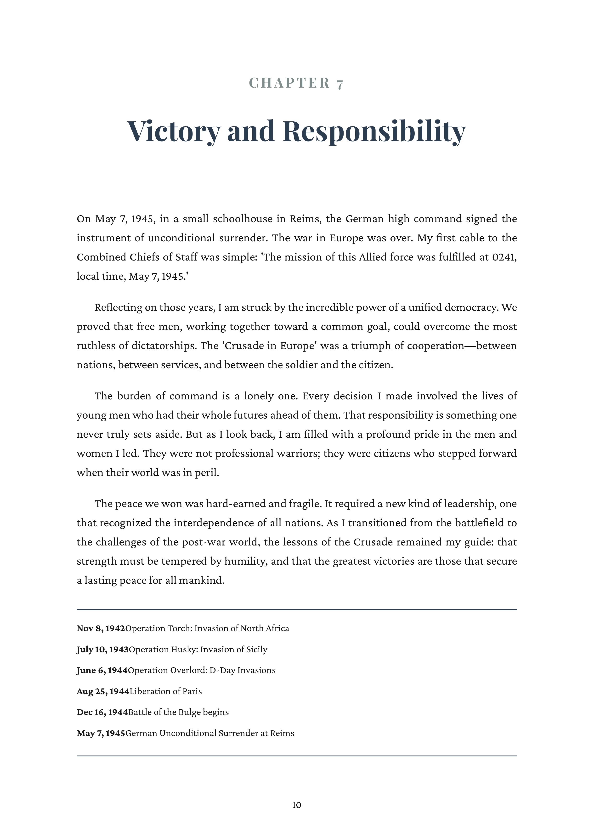 Crusade in Europe by Dwight D Eisenhower Five Star General and US President Autobiography — page 10