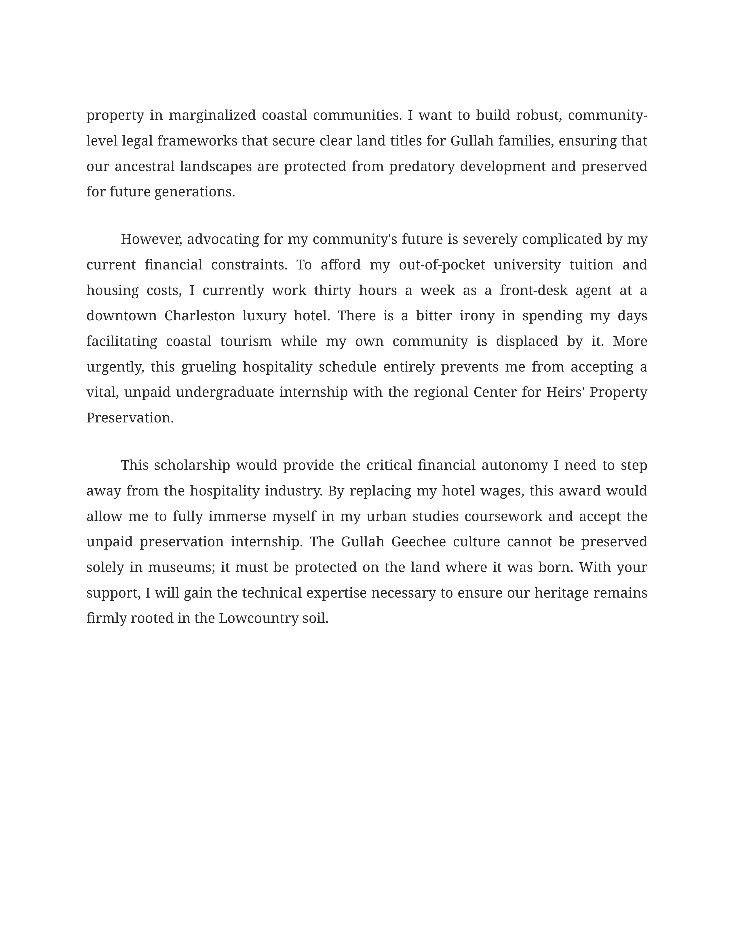 Cultural Heritage Scholarship Essay — page 2