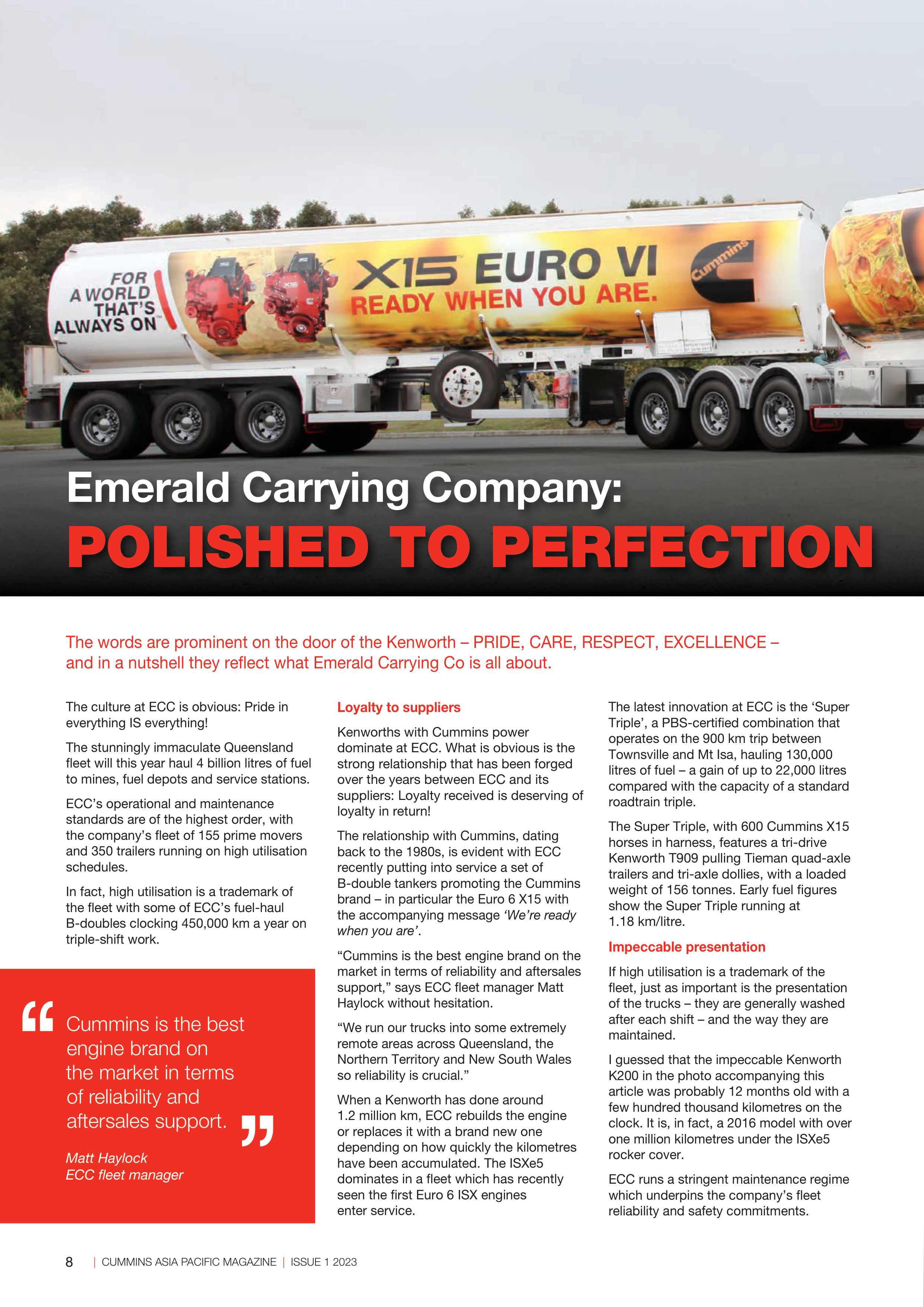 Cummins Asia Pacific Magazine — page 8