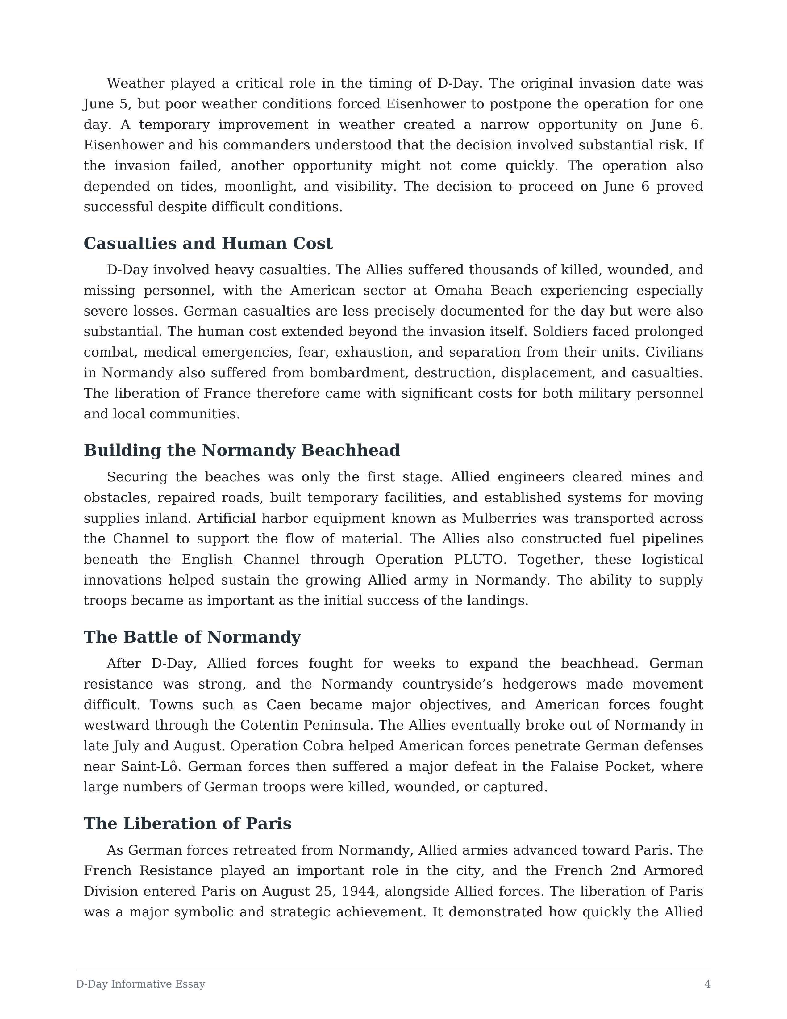 D-Day Informative Essay — page 4