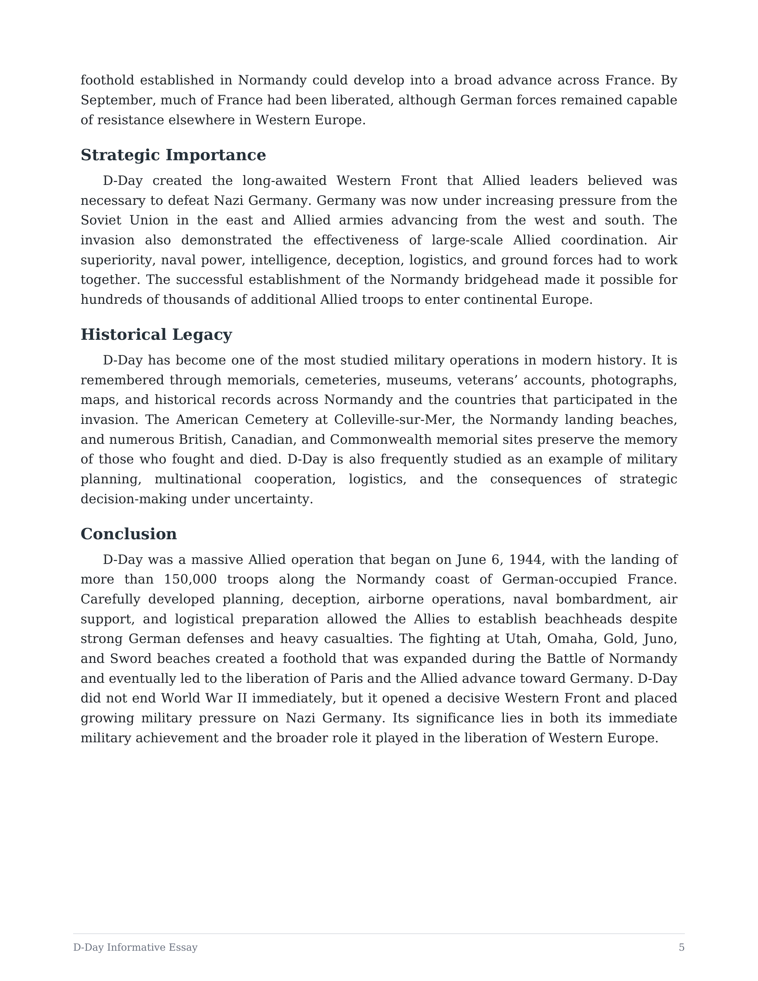 D-Day Informative Essay — page 5