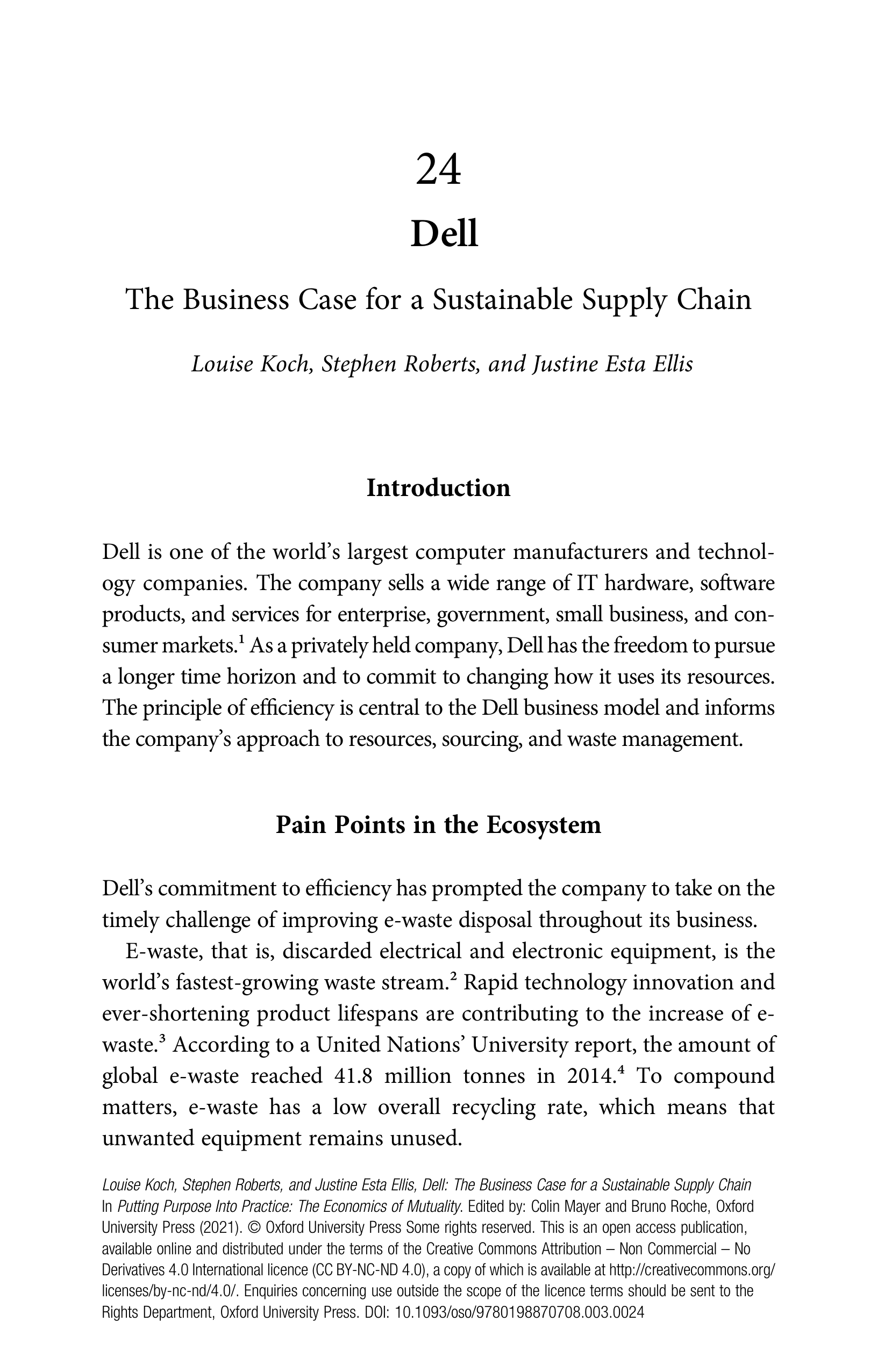 DELL Sustainability Report — page 1