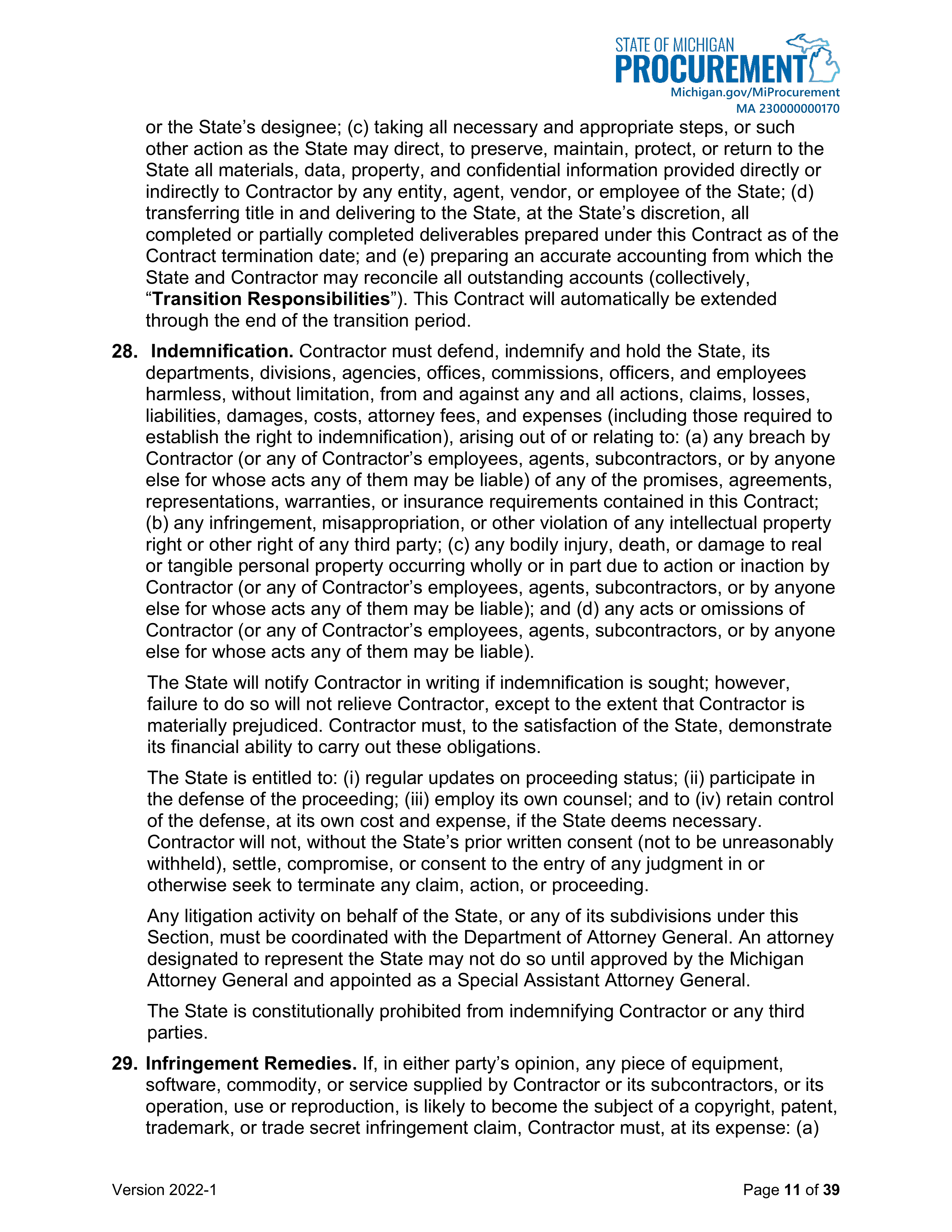 DELOITTE CONTRACT CHANGE NOTICE — page 13