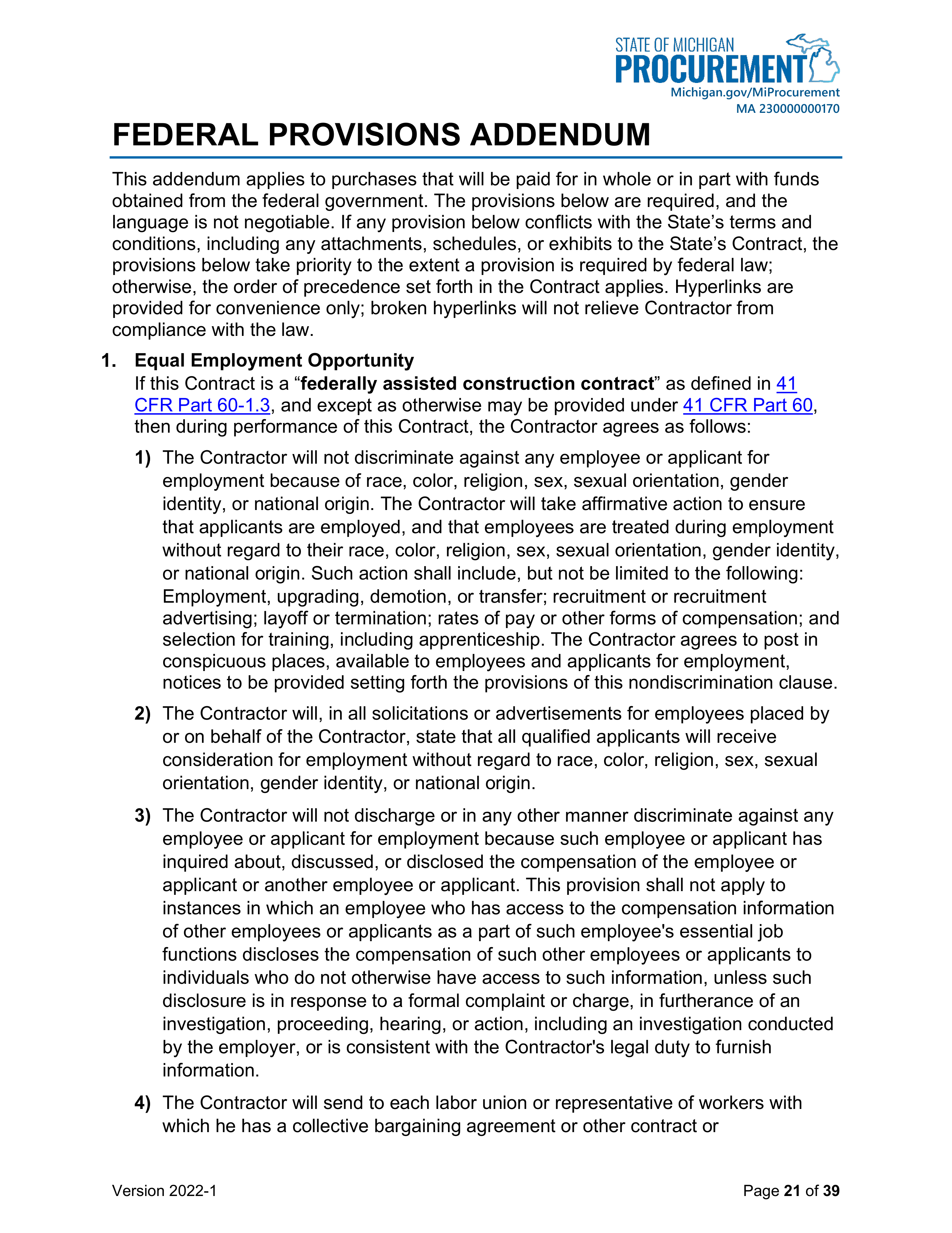 DELOITTE CONTRACT CHANGE NOTICE — page 23
