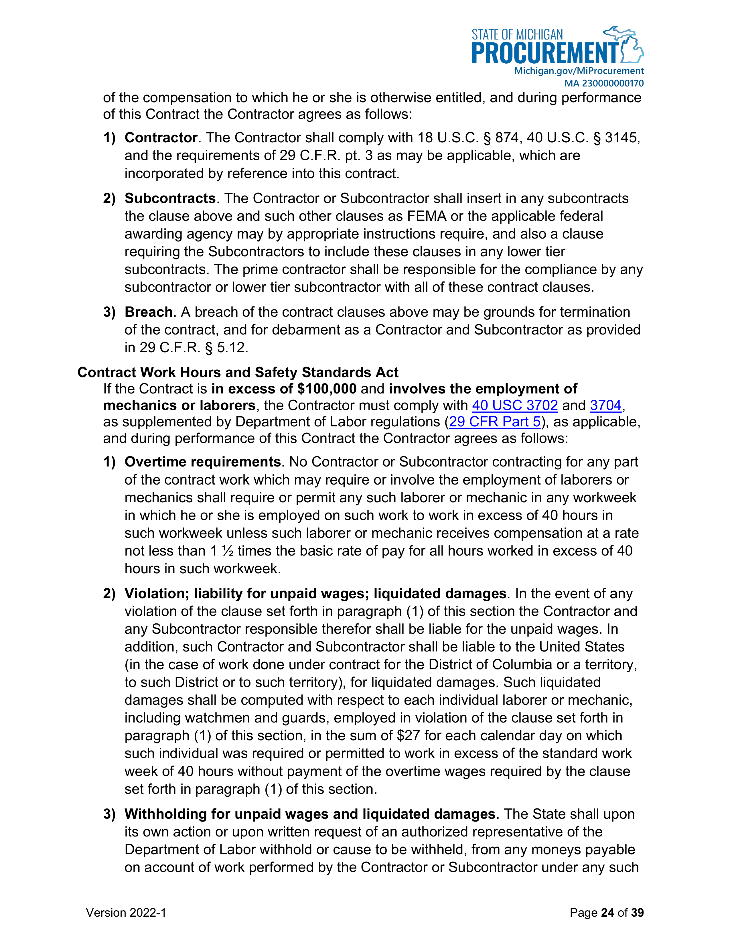 DELOITTE CONTRACT CHANGE NOTICE — page 26