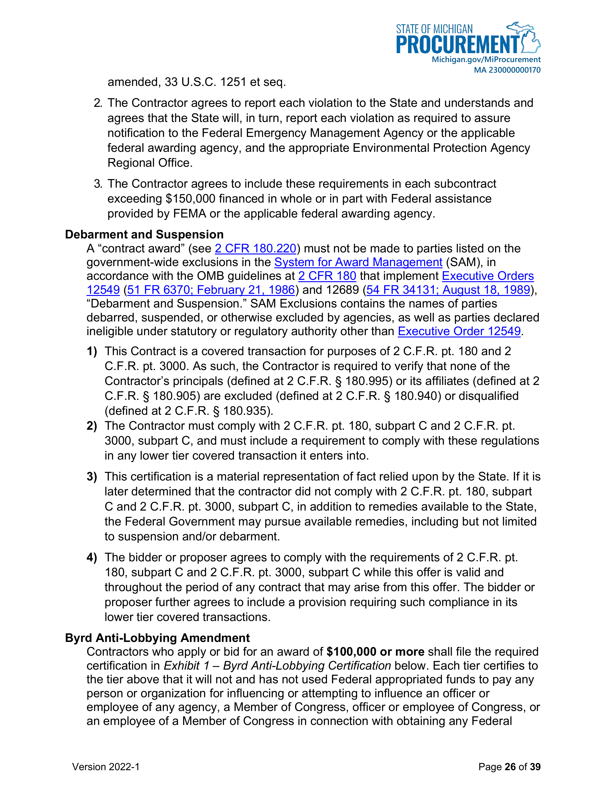 DELOITTE CONTRACT CHANGE NOTICE — page 28