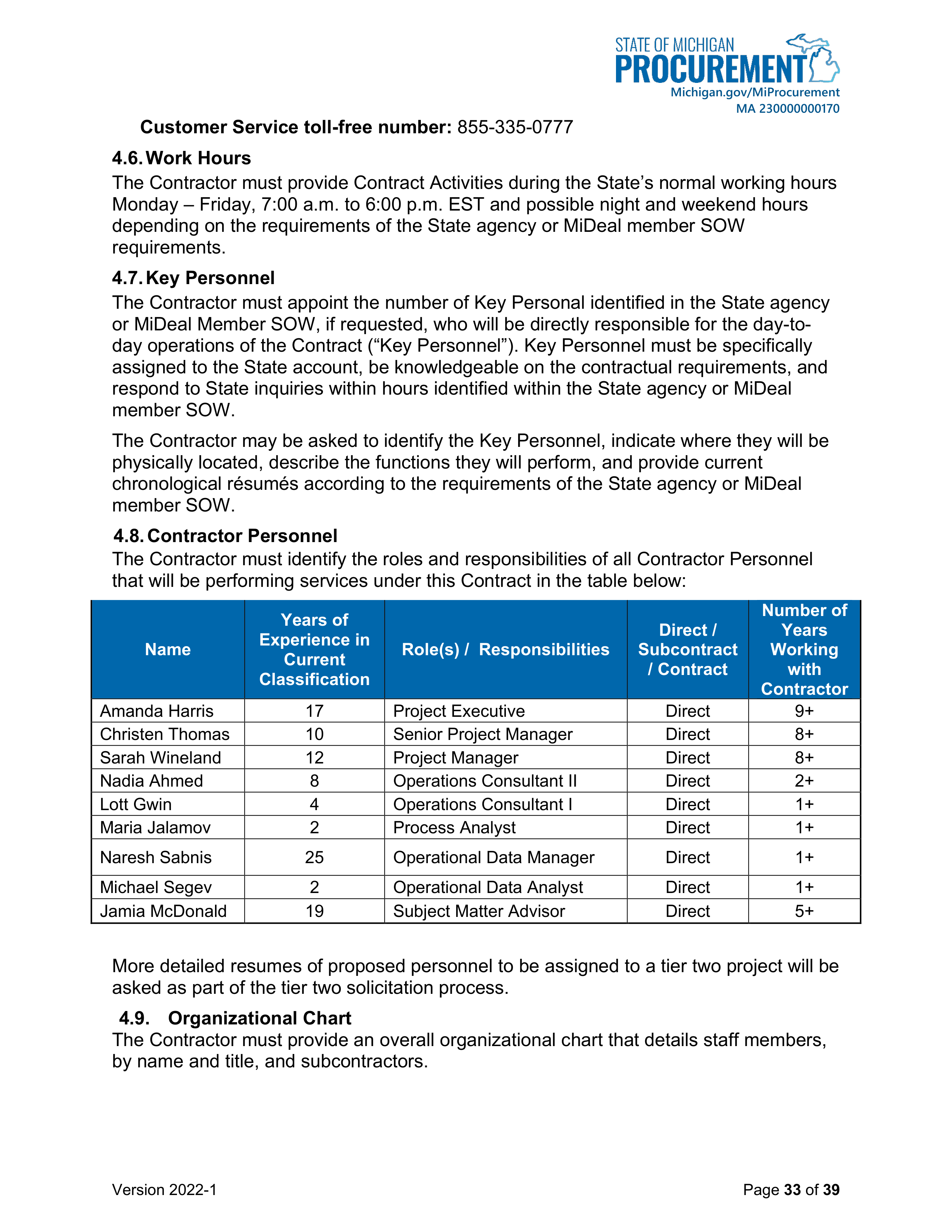 DELOITTE CONTRACT CHANGE NOTICE — page 35