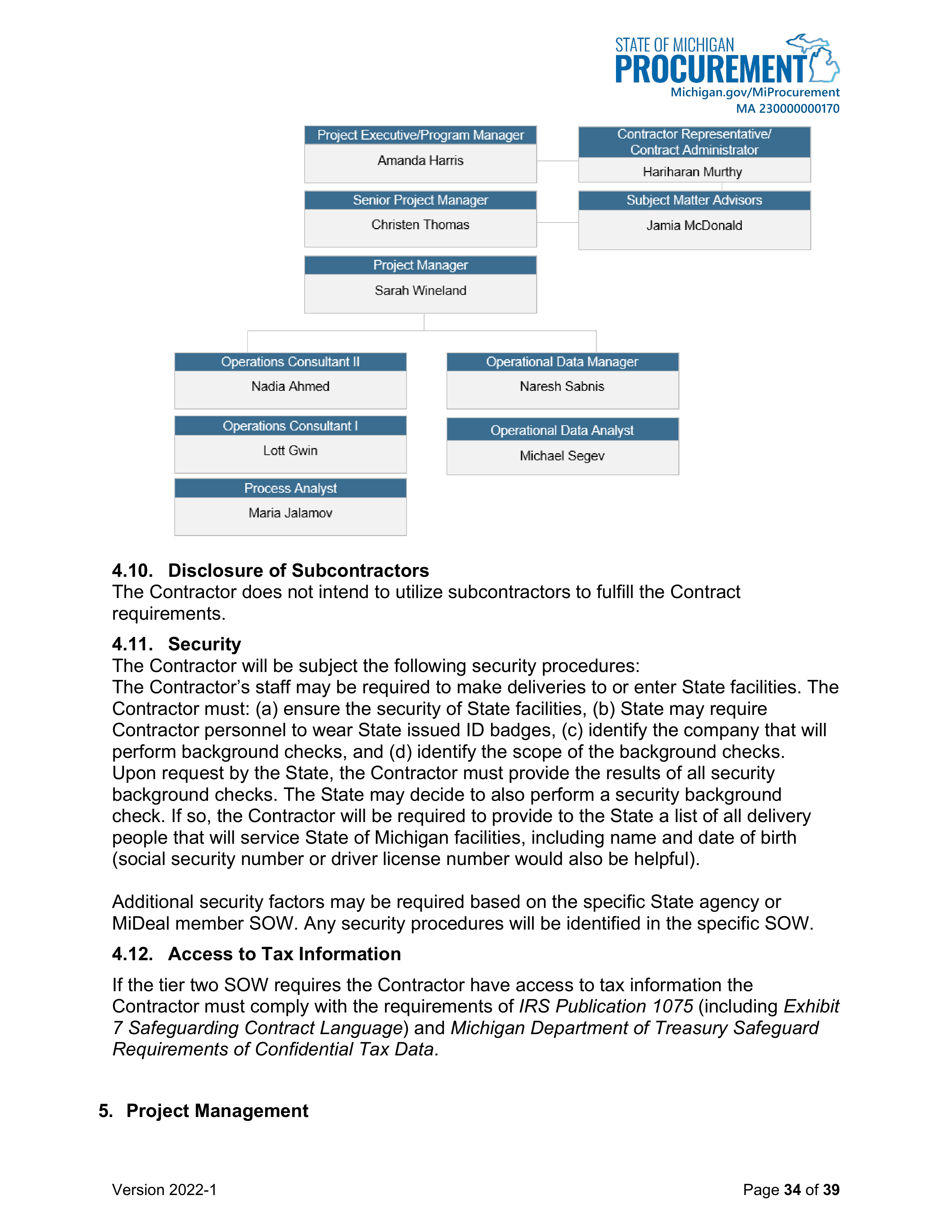 DELOITTE CONTRACT CHANGE NOTICE — page 36
