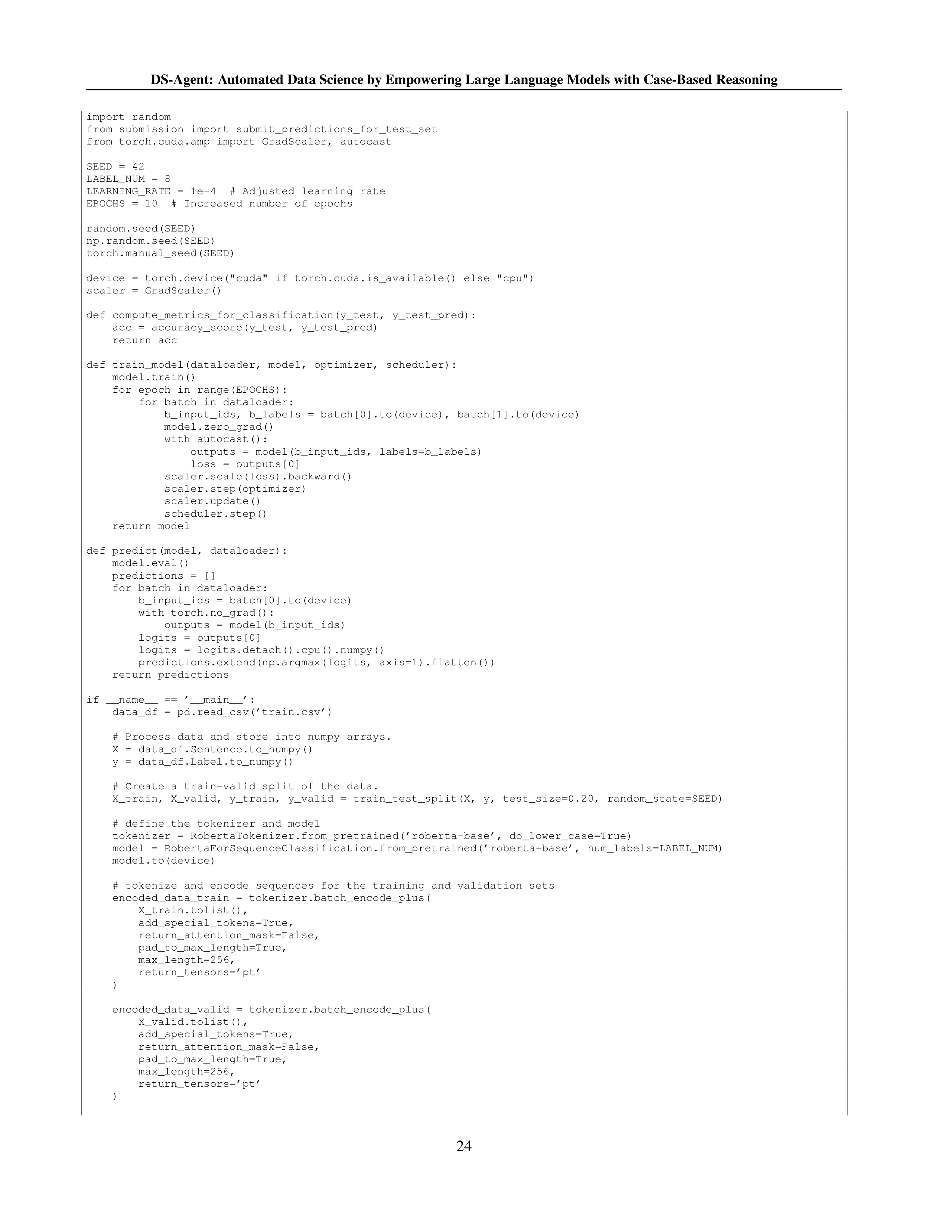 DS Agent for Data Science Automation — page 24