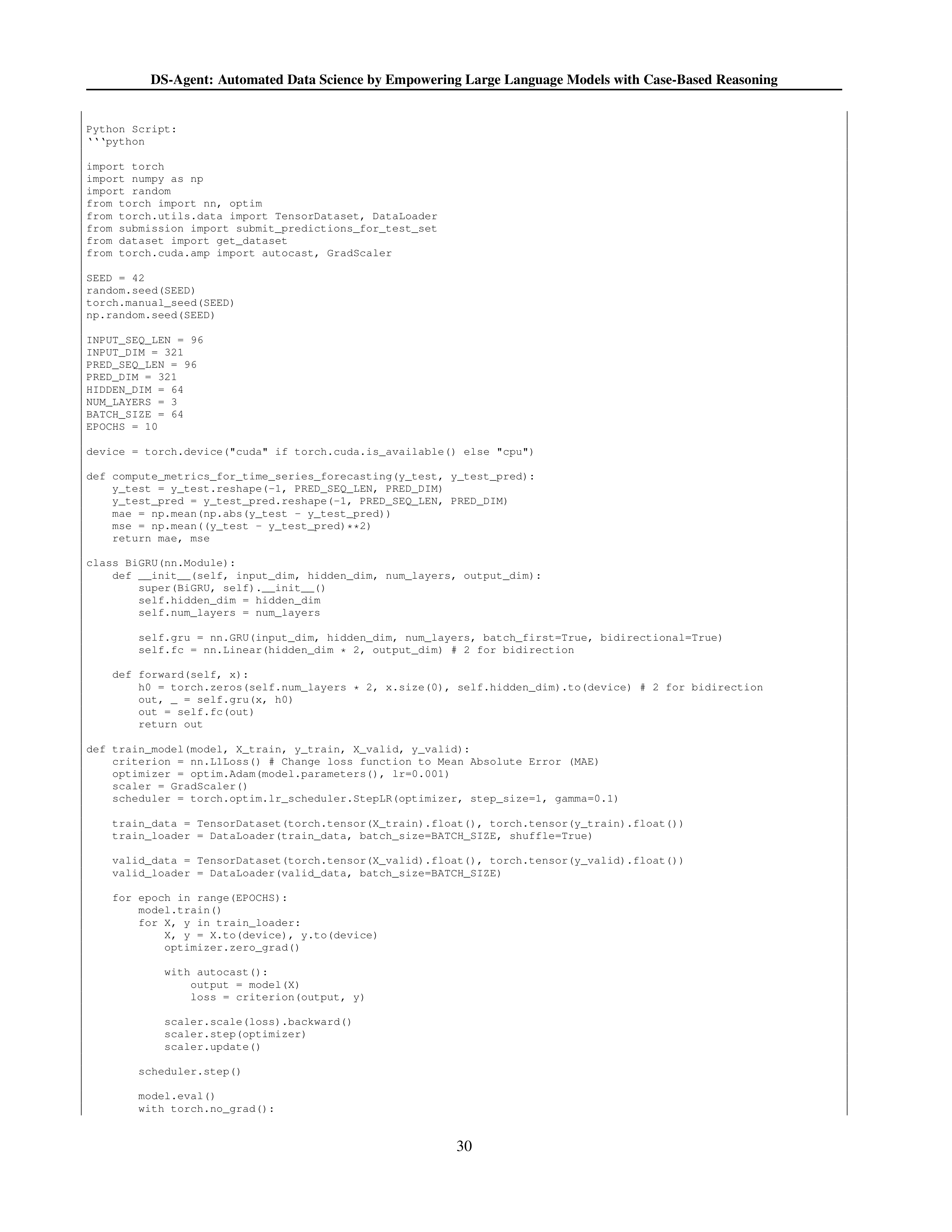 DS Agent for Data Science Automation — page 30