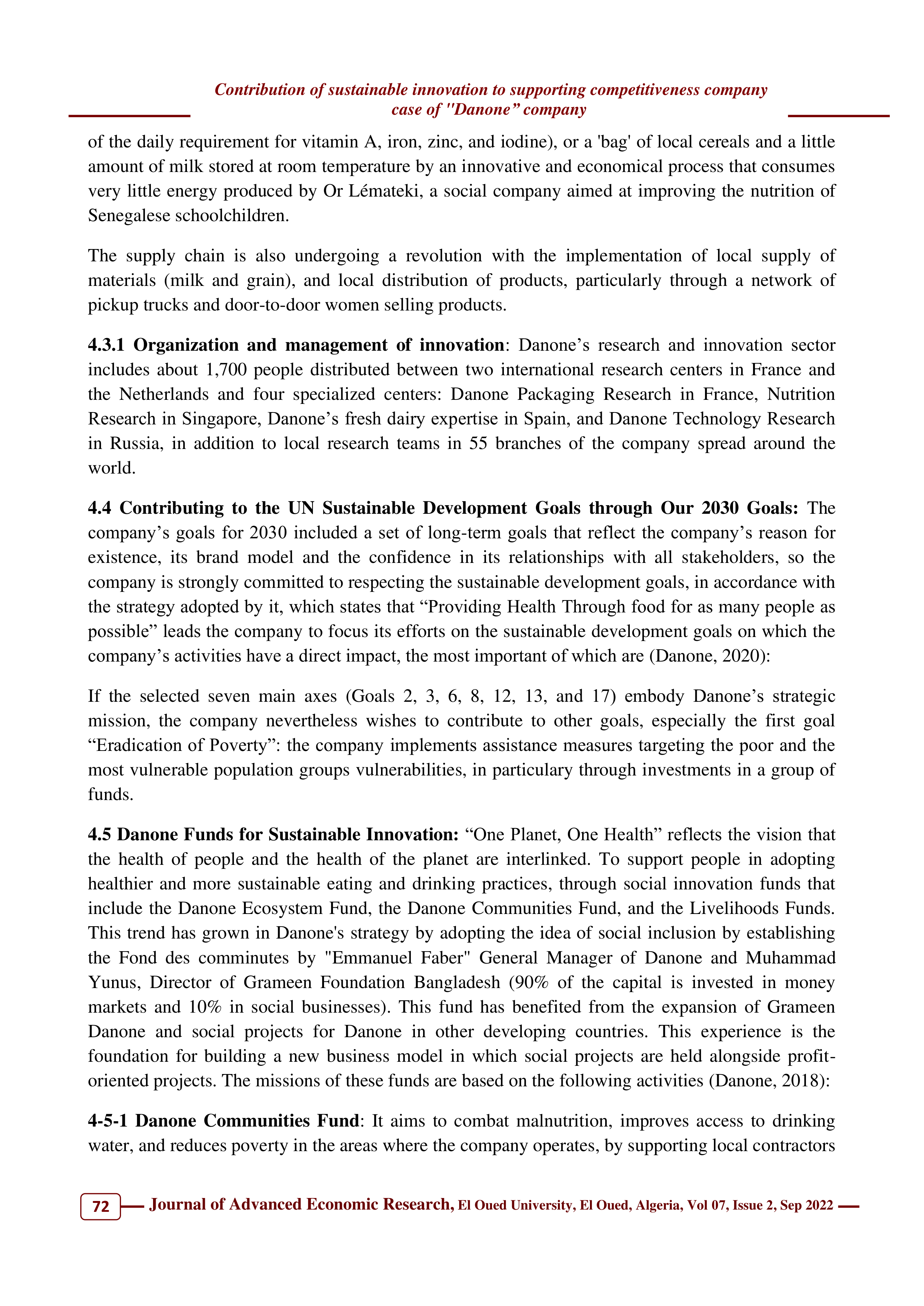 Danone Sustainability Report — page 12