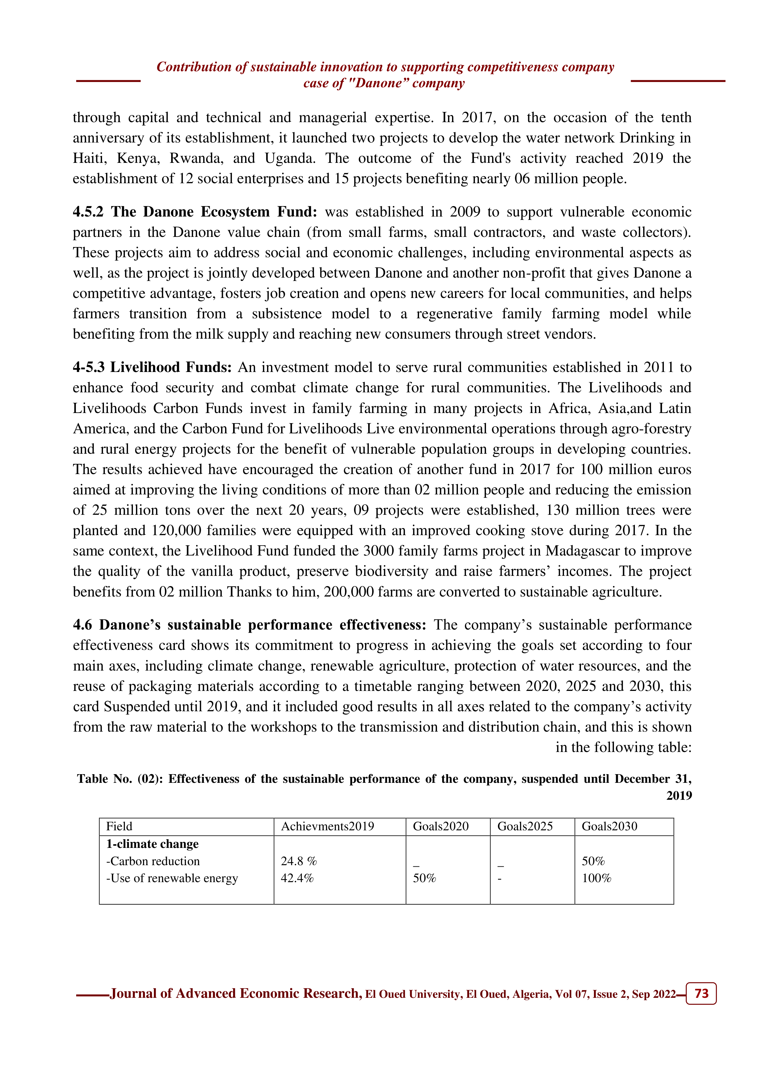 Danone Sustainability Report — page 13