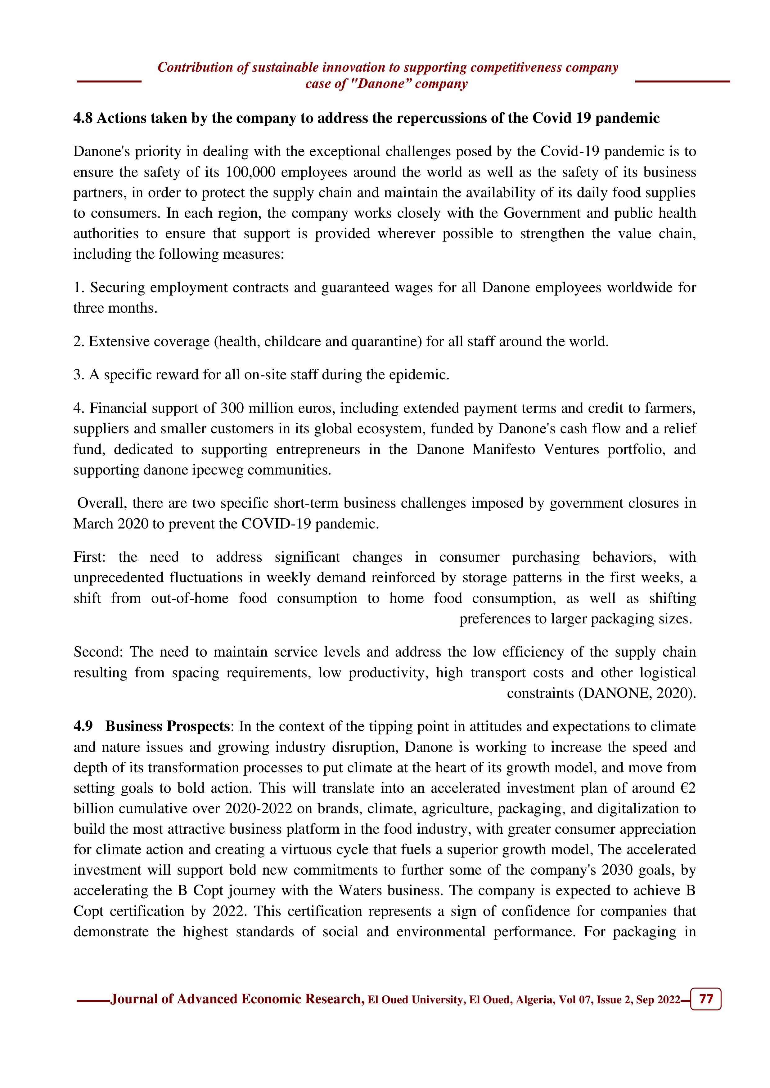 Danone Sustainability Report — page 17