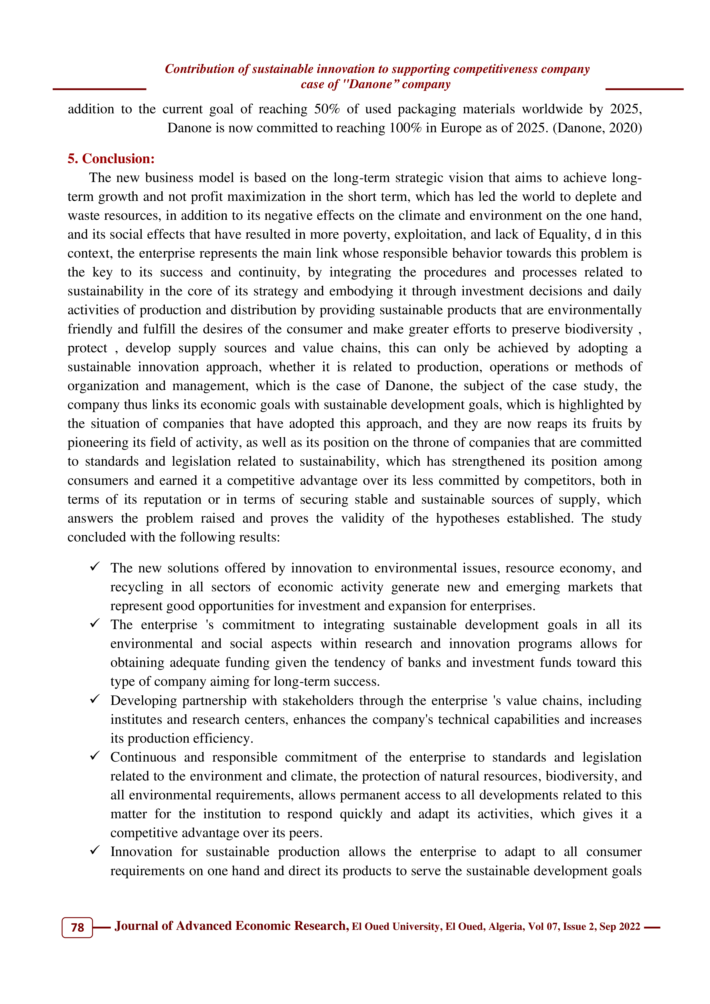 Danone Sustainability Report — page 18
