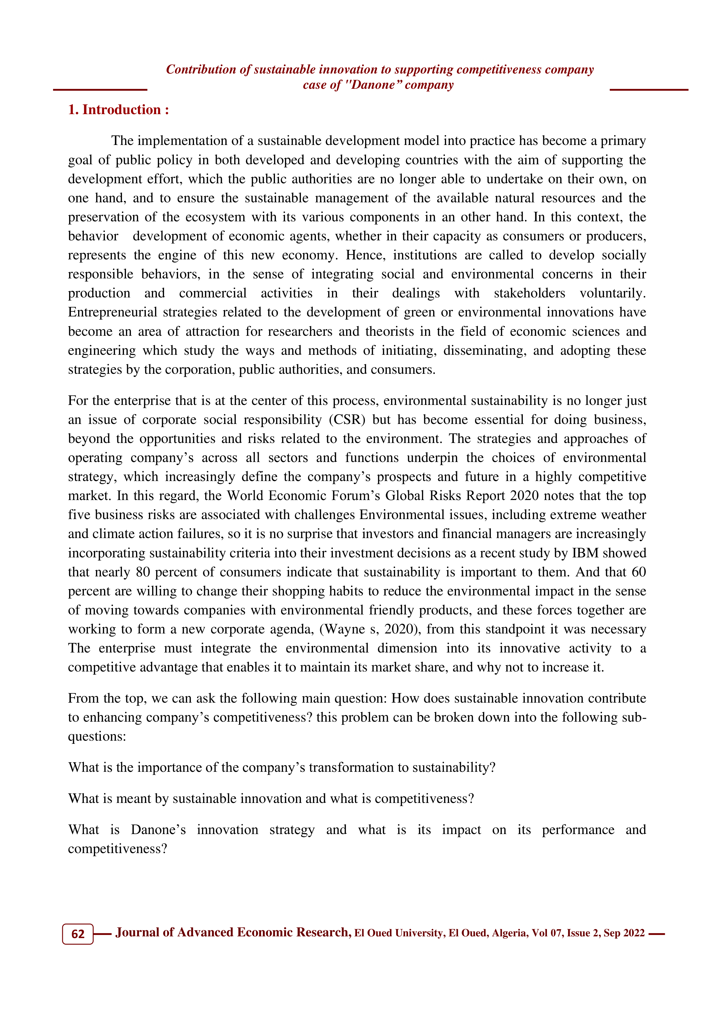 Danone Sustainability Report — page 2