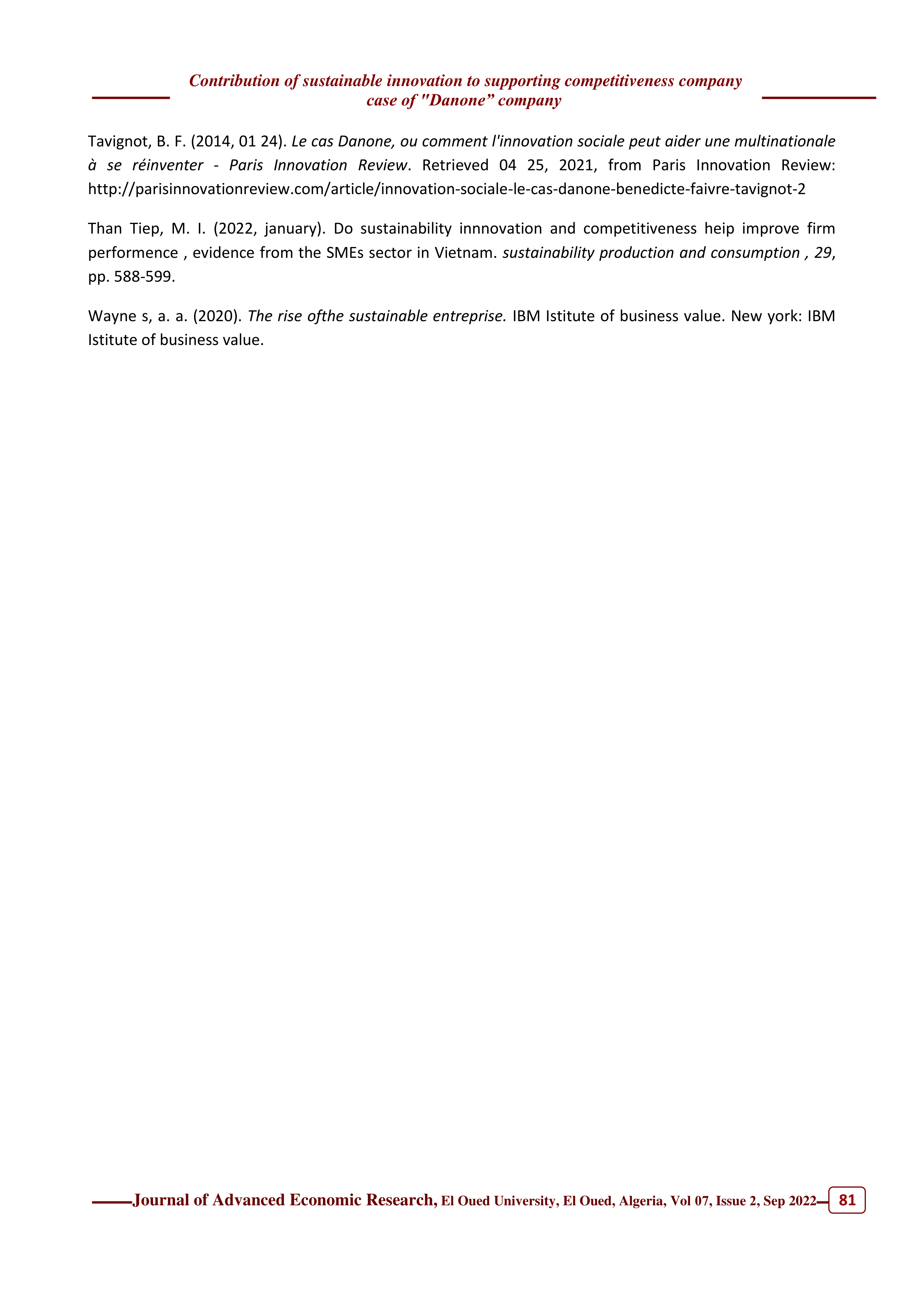 Danone Sustainability Report — page 21
