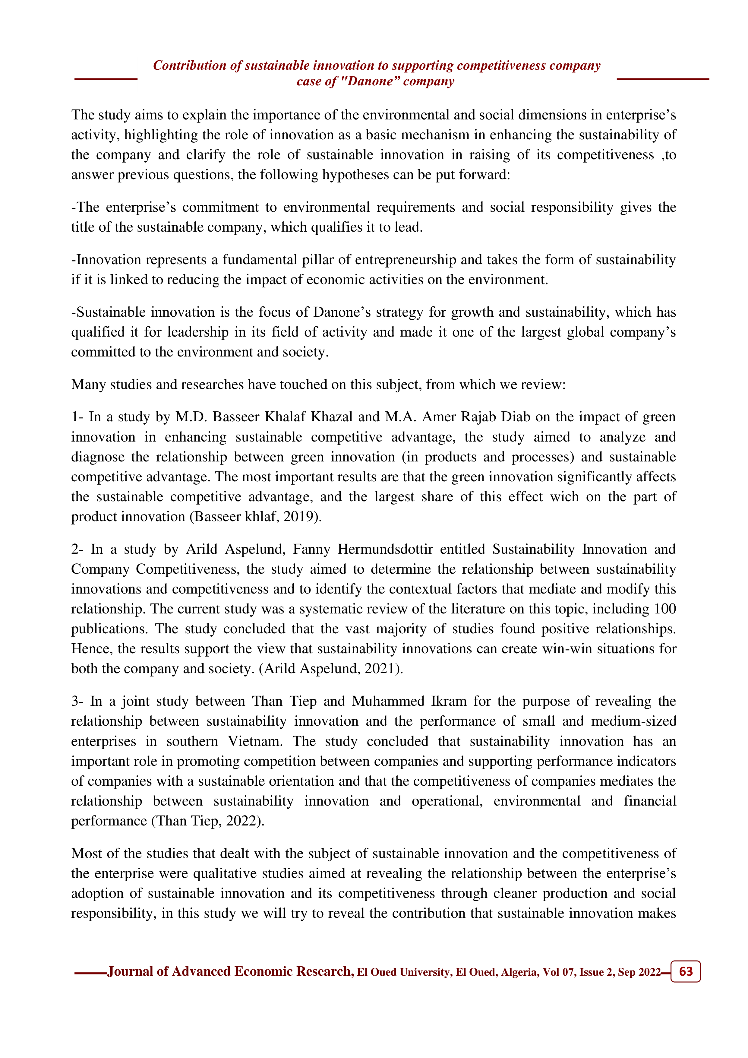Danone Sustainability Report — page 3