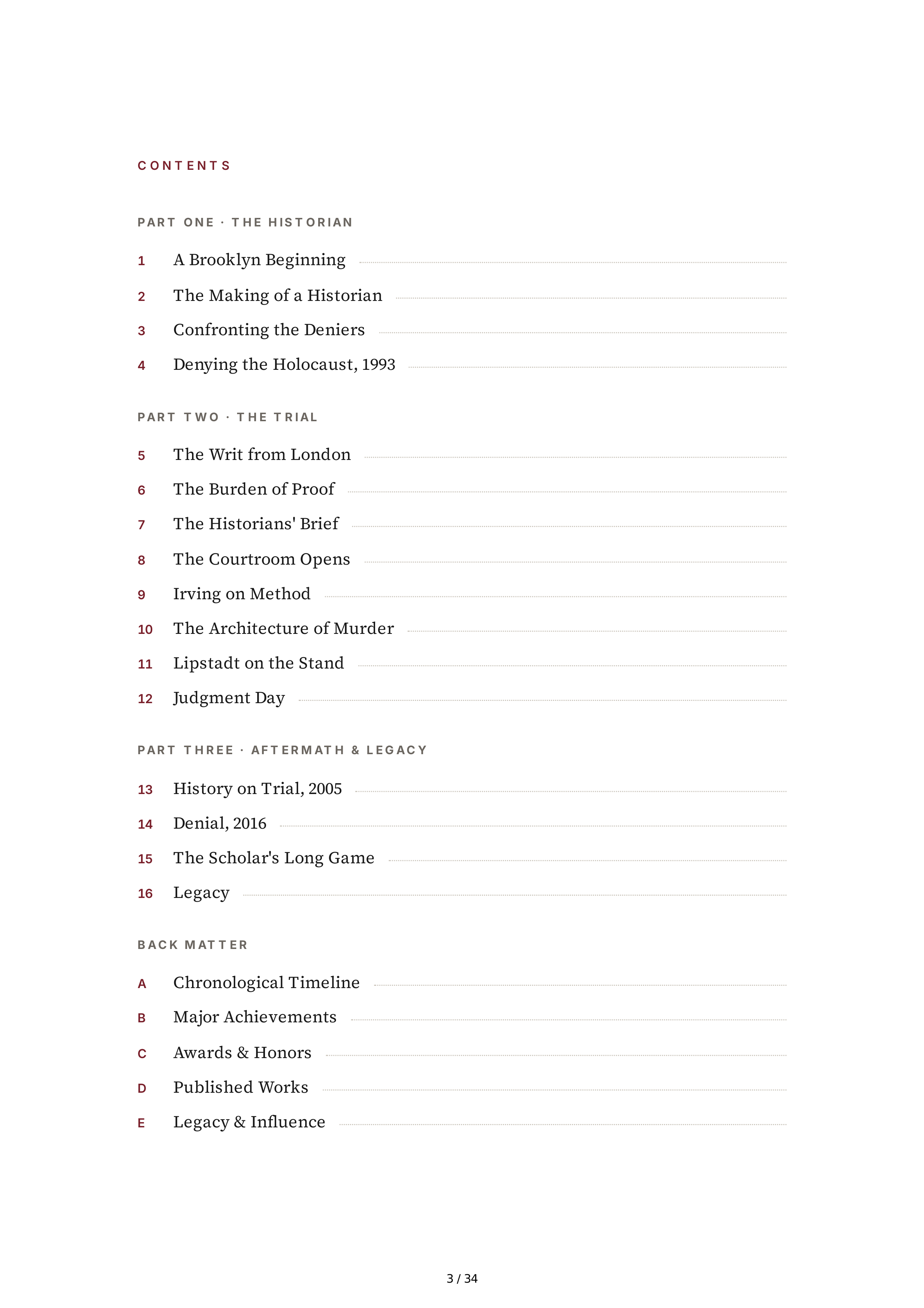 Deborah Lipstadt History on Trial My Day in Court with a Holocaust Denier Biography — page 3