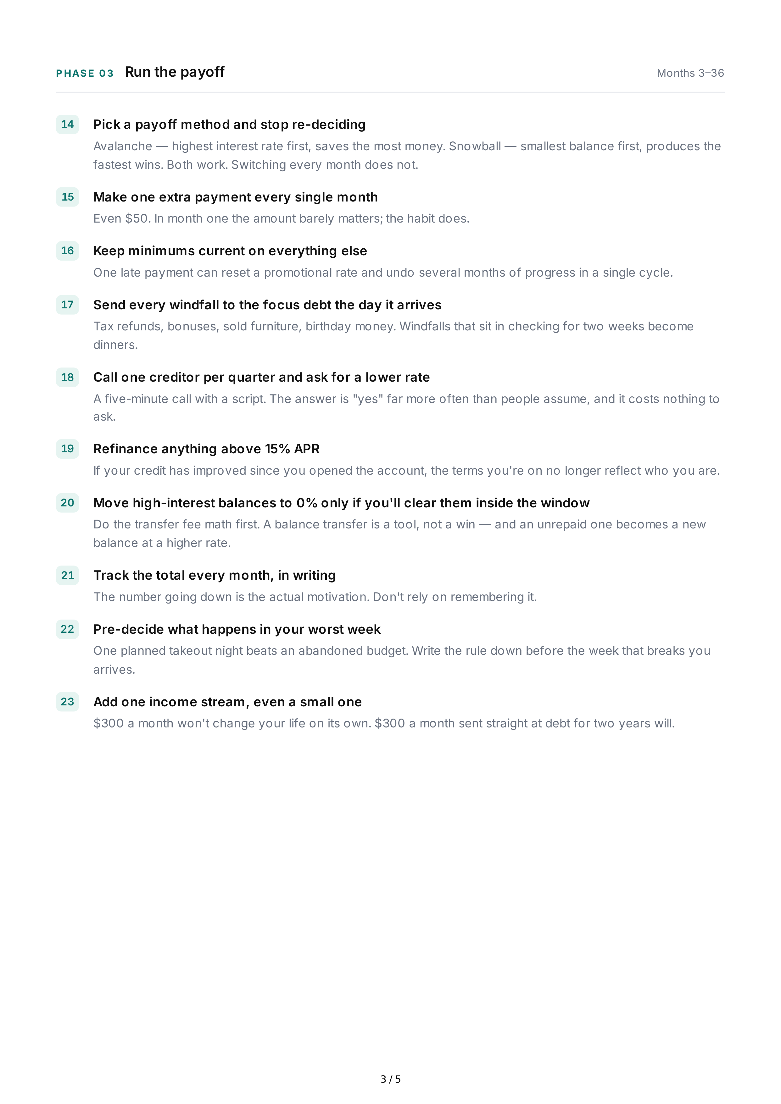Debt-Free Life Goals — page 3