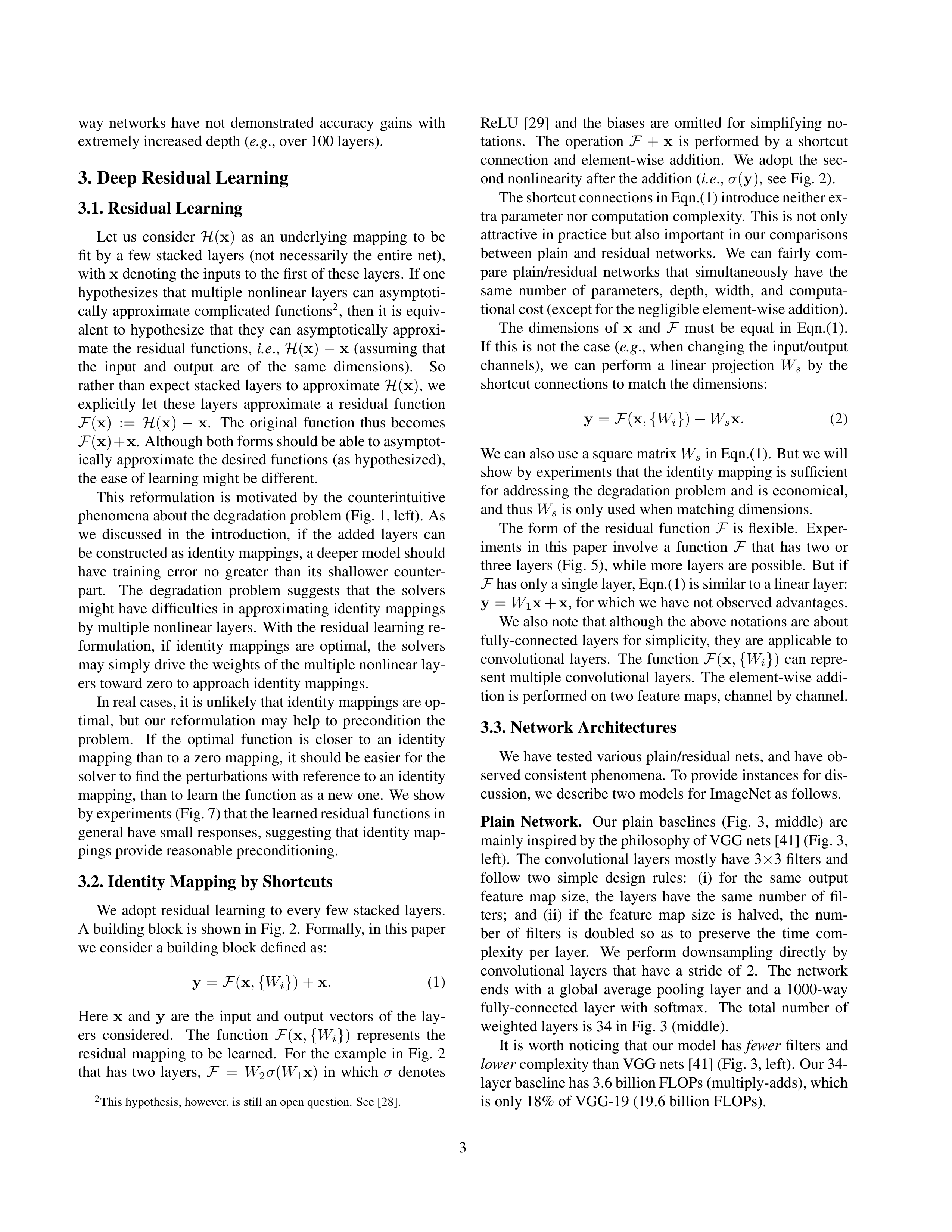 Deep Residual Learning for Image Recognition Research Paper by Microsoft — page 3