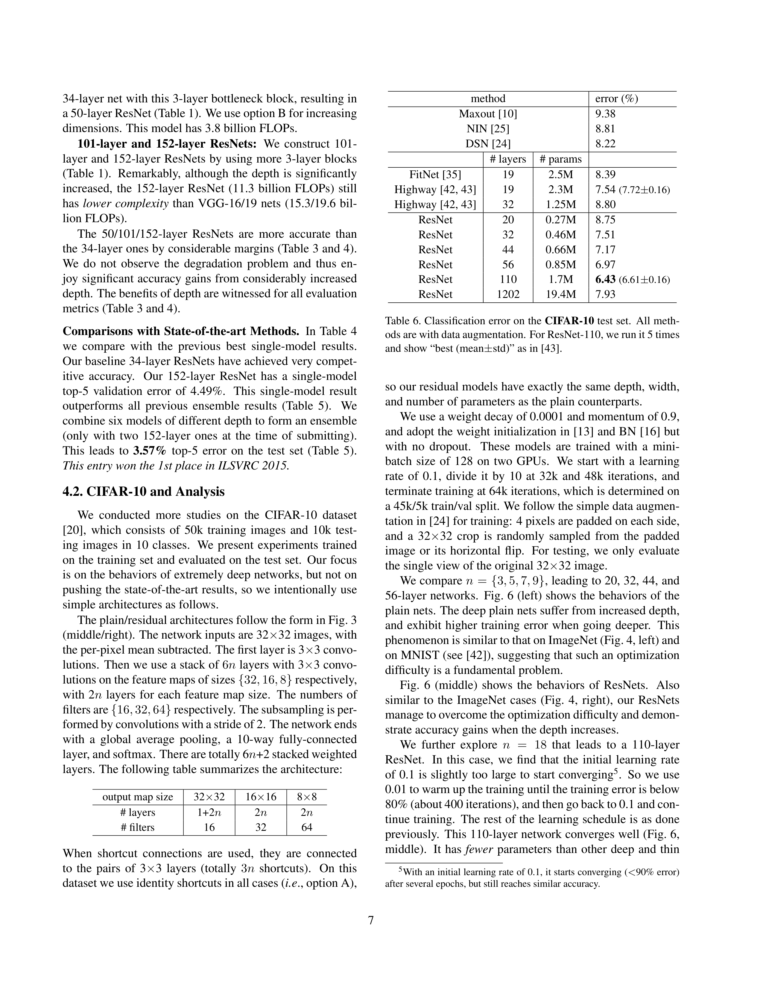 Deep Residual Learning for Image Recognition Research Paper by Microsoft — page 7