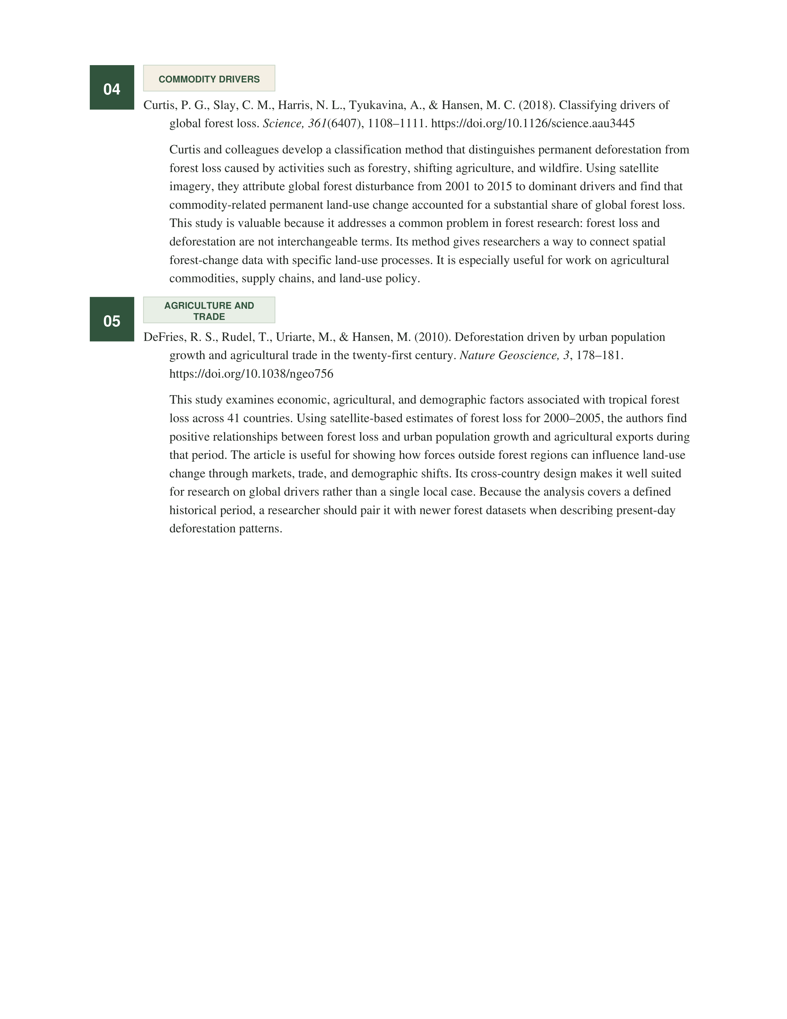 Deforestation Annotated Bibliography — page 2