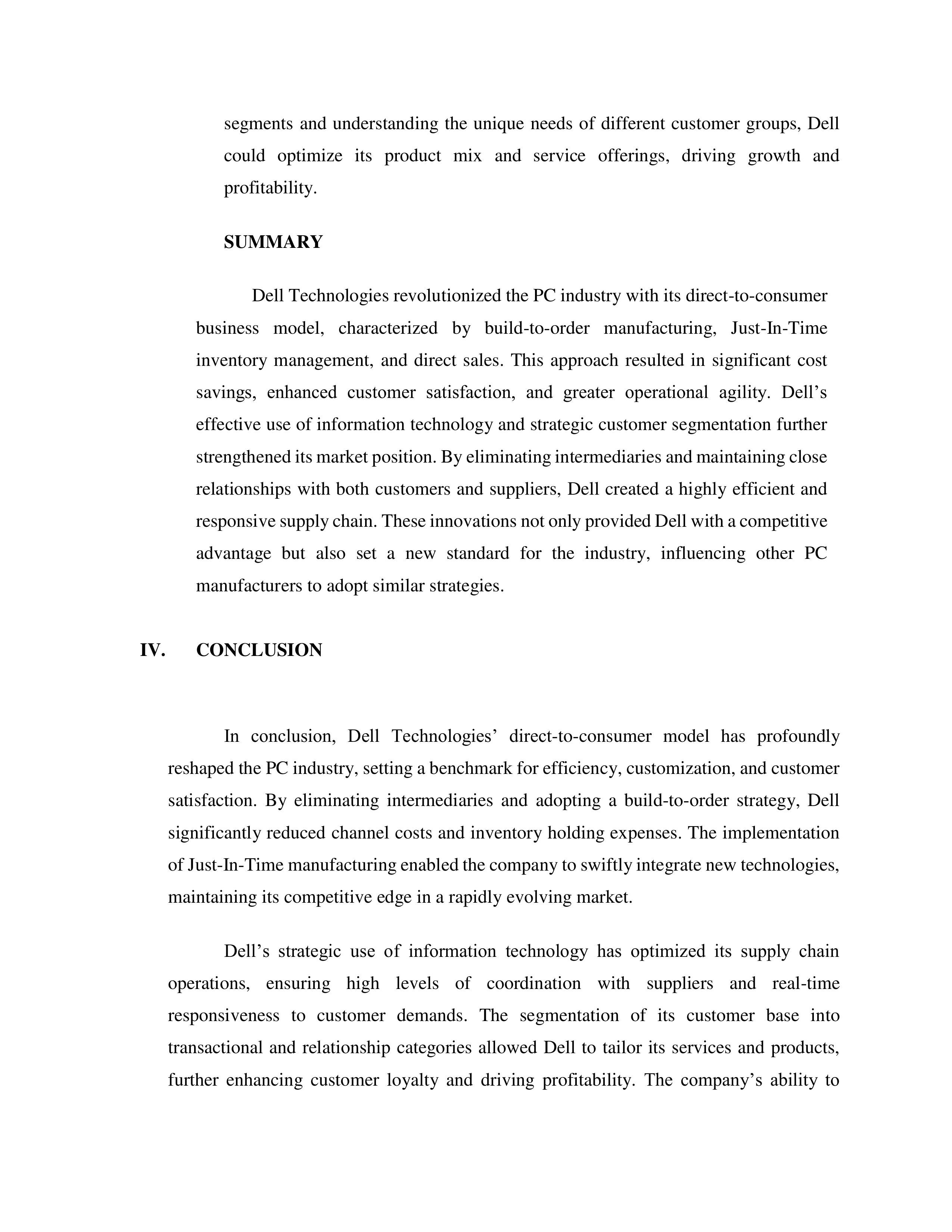 DELL Case Study  — page 12