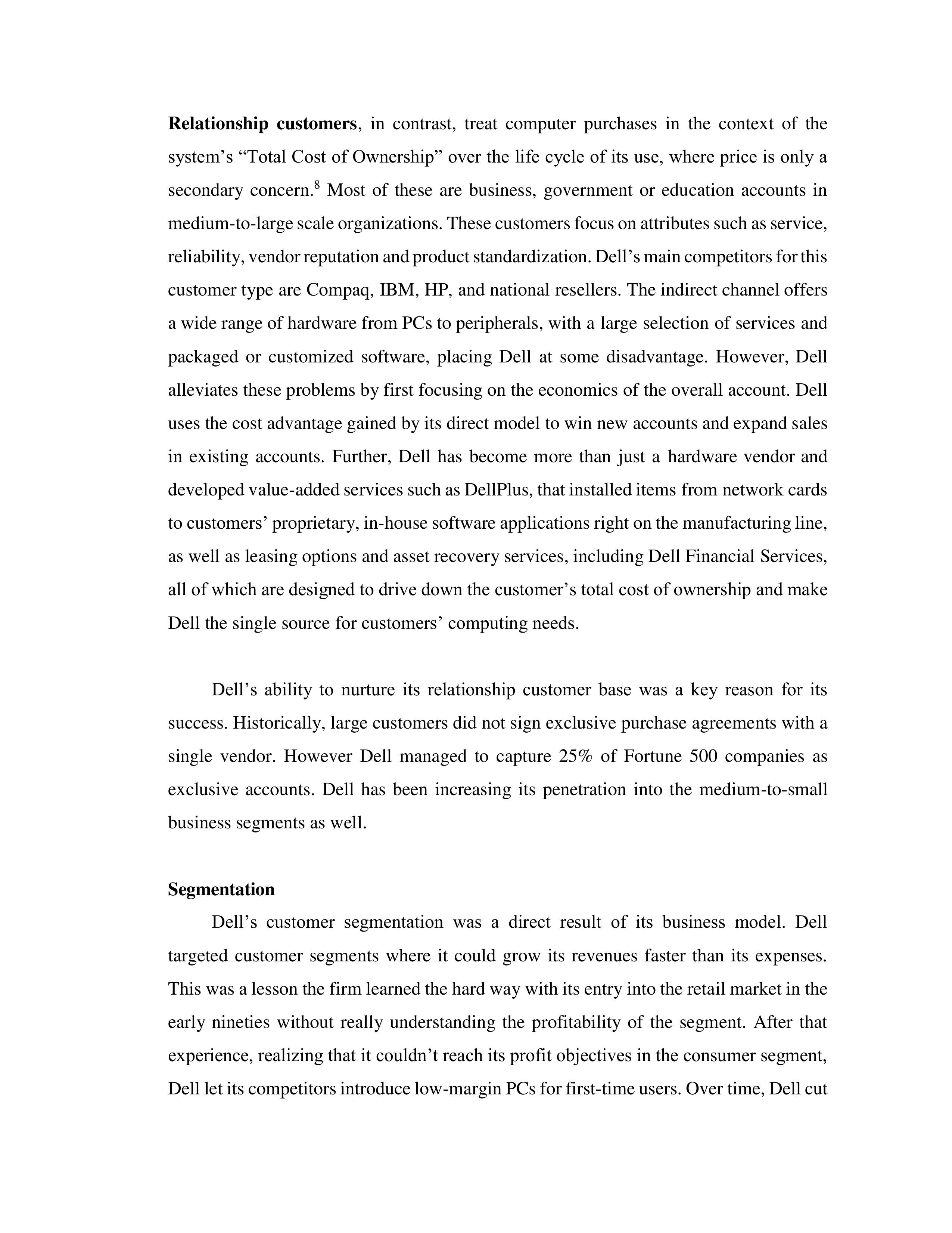 DELL Case Study  — page 7