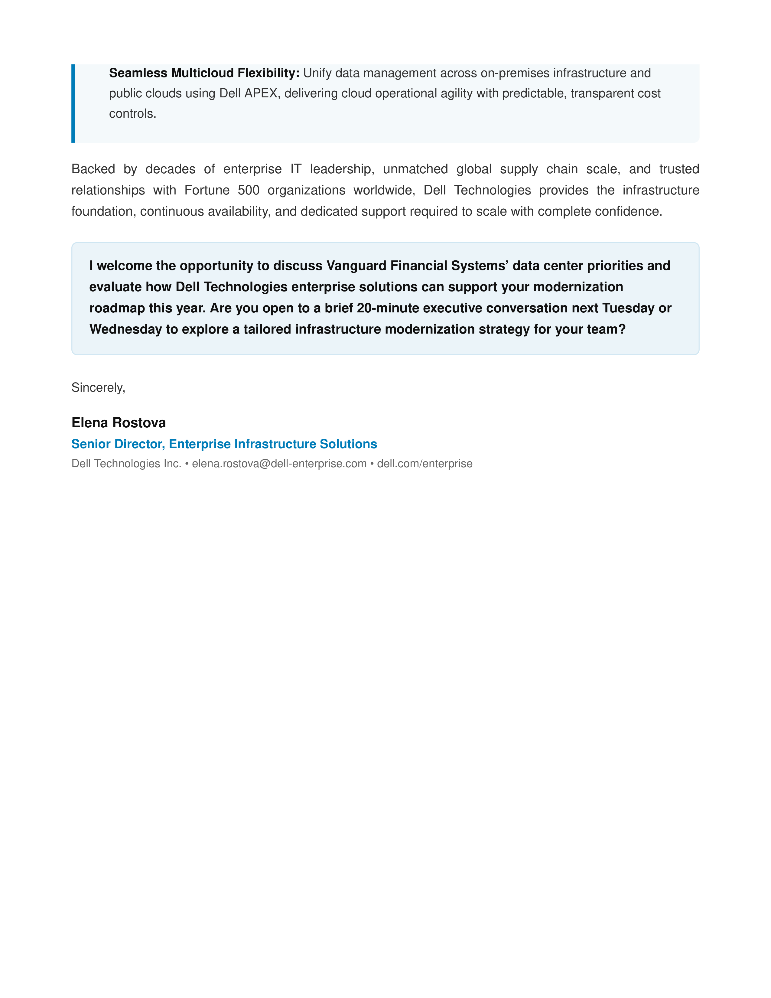 Dell Sales Letter — page 2