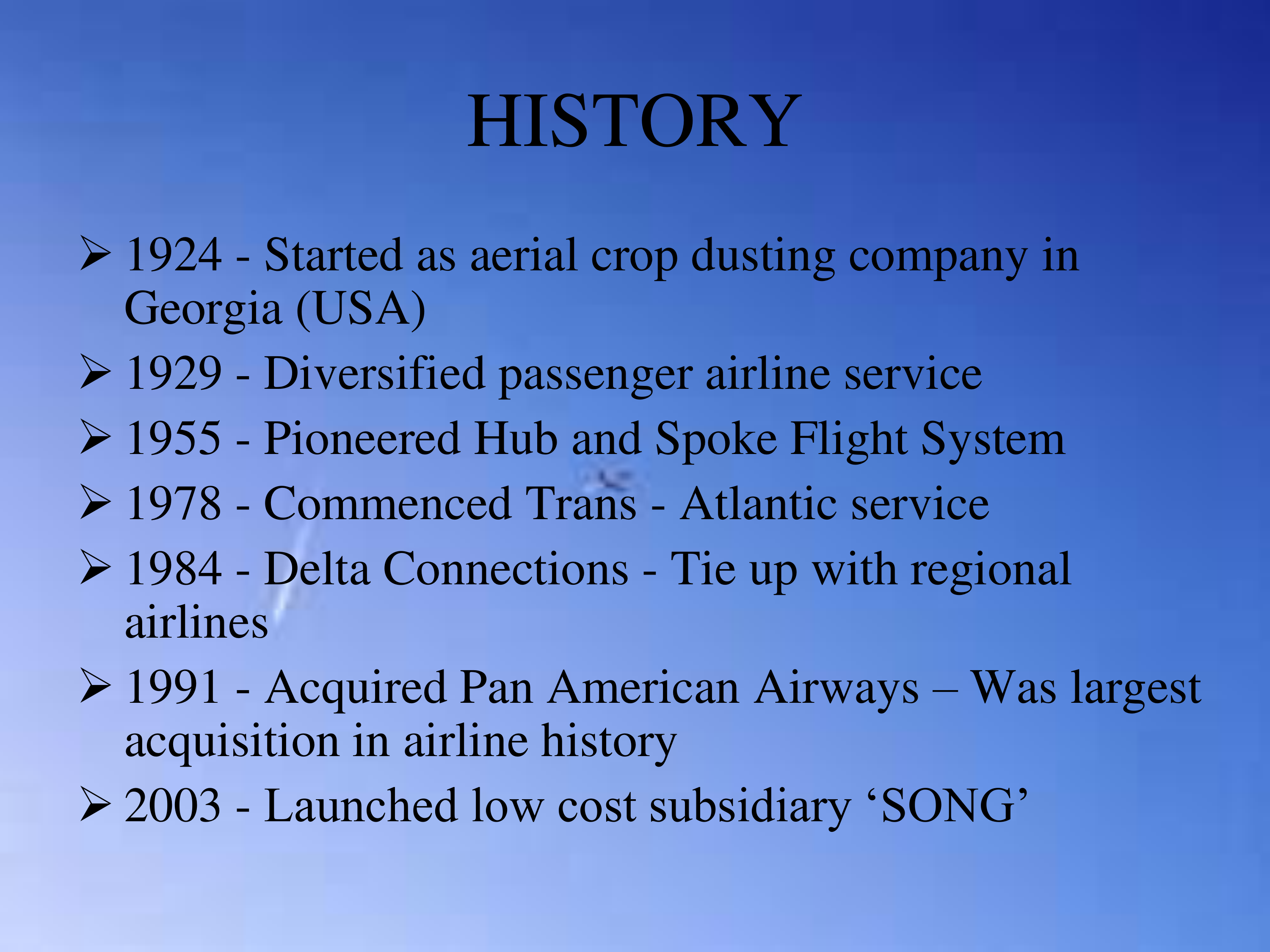 Delta Air Lines Business Problem Statement — page 2