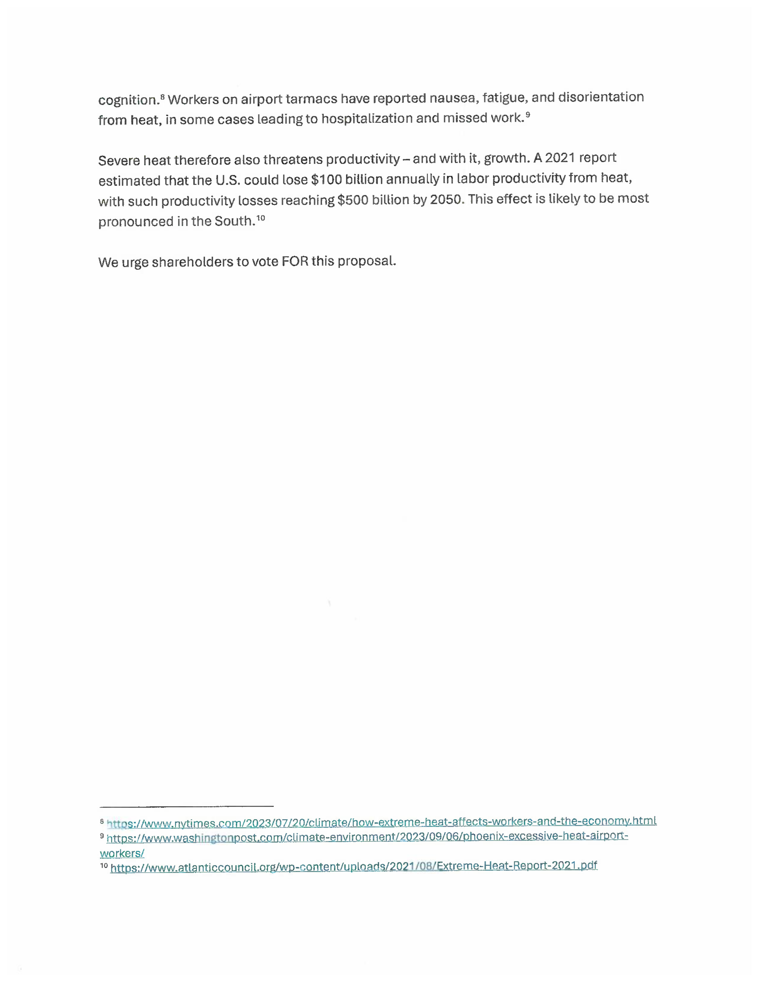Delta Air Lines proposal  — page 15