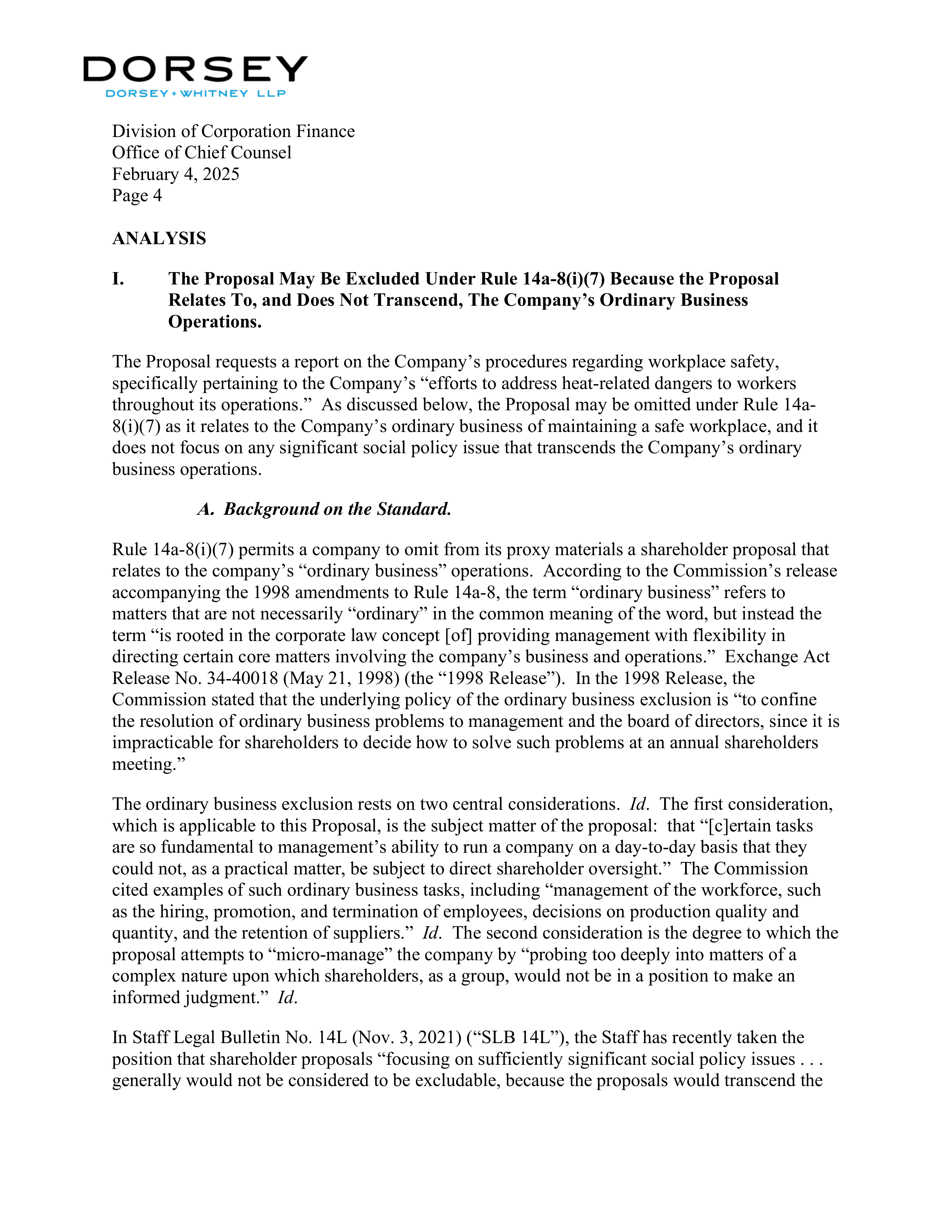 Delta Air Lines proposal  — page 4