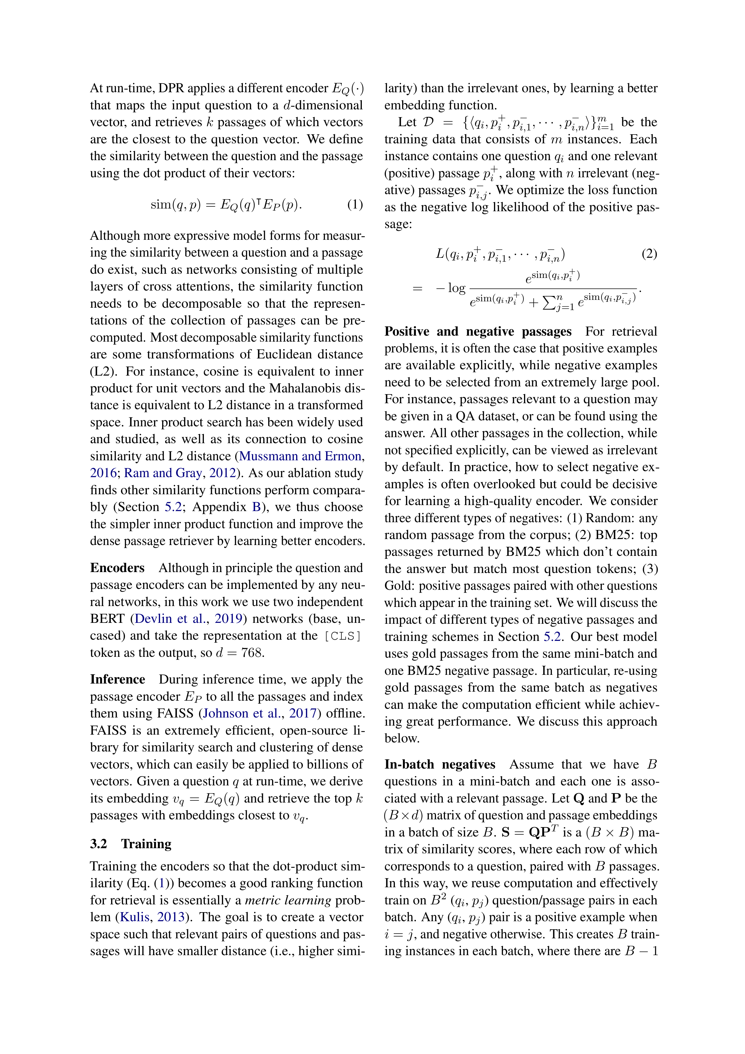 Dense Passage Retrieval Research Paper by Facebook AI — page 3