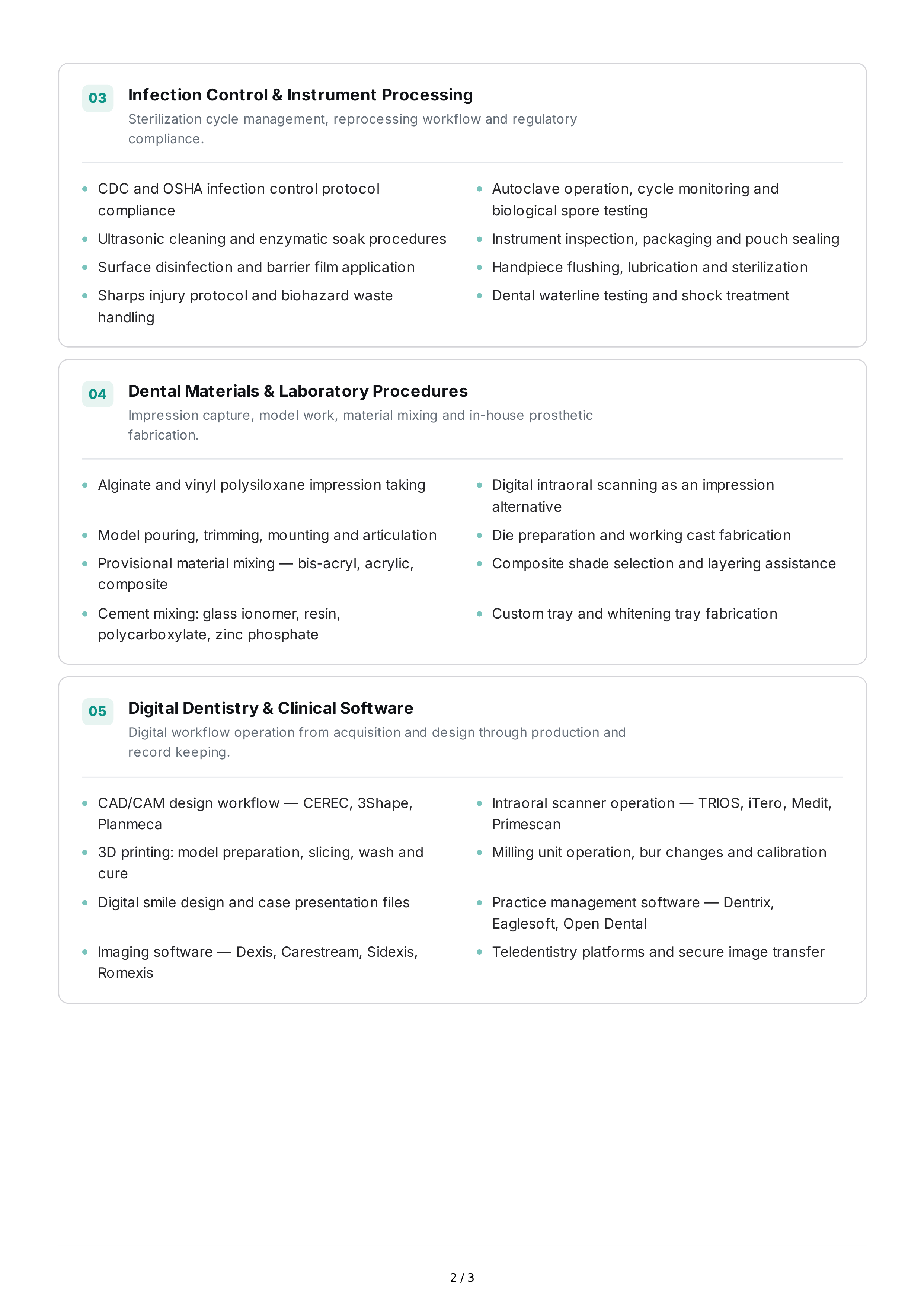 Dental Technical Skills — page 2