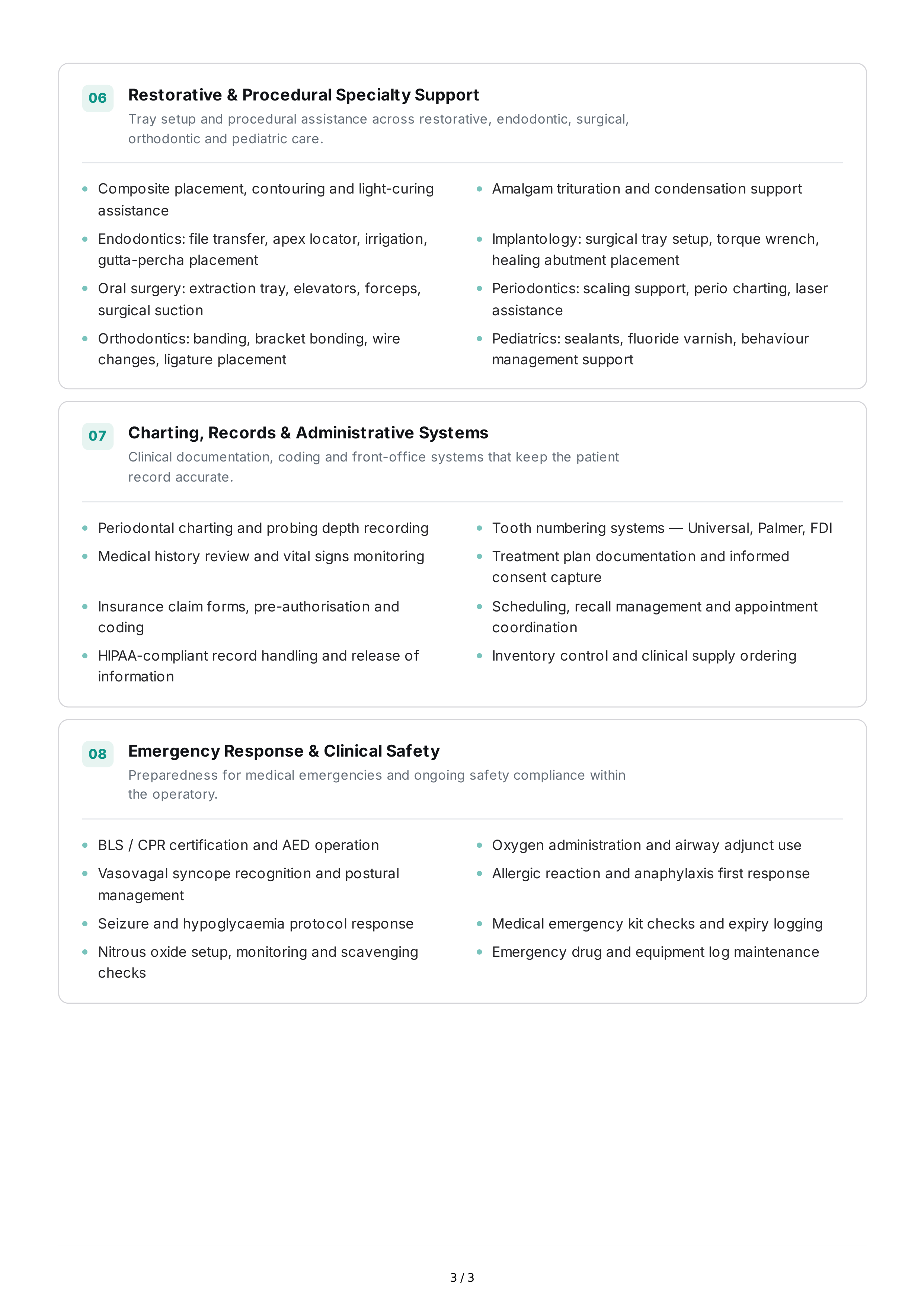 Dental Technical Skills — page 3