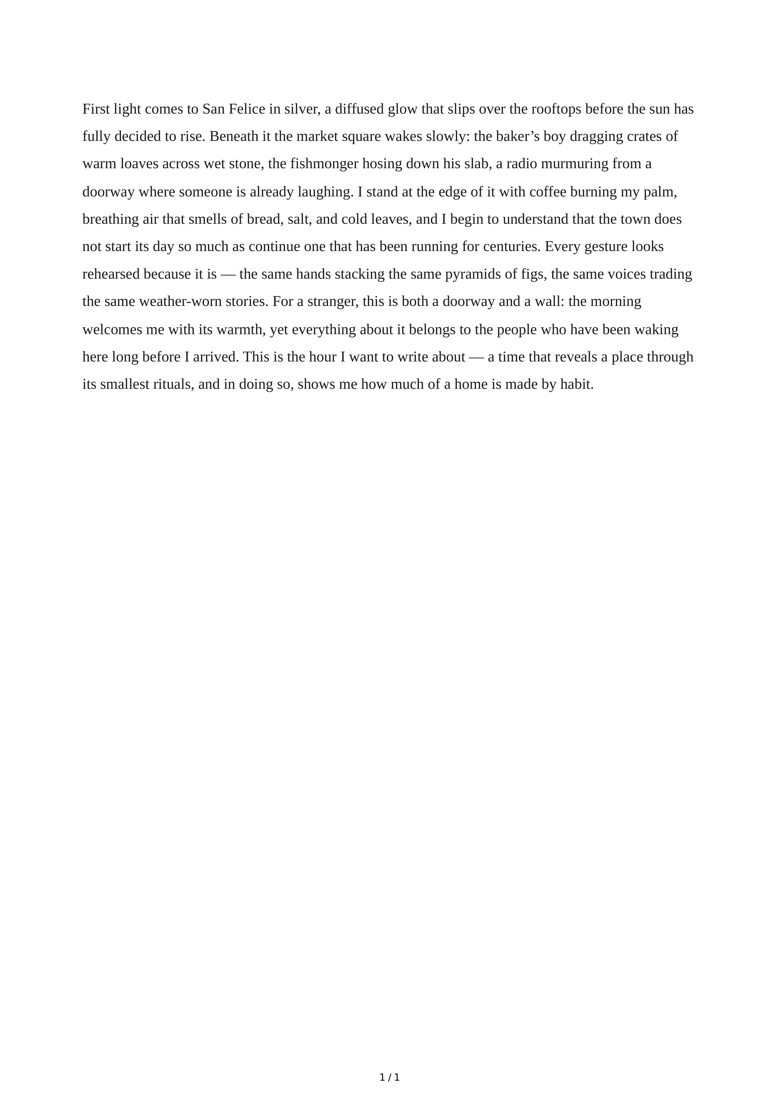 Descriptive Essay Introduction Paragraph — page 1