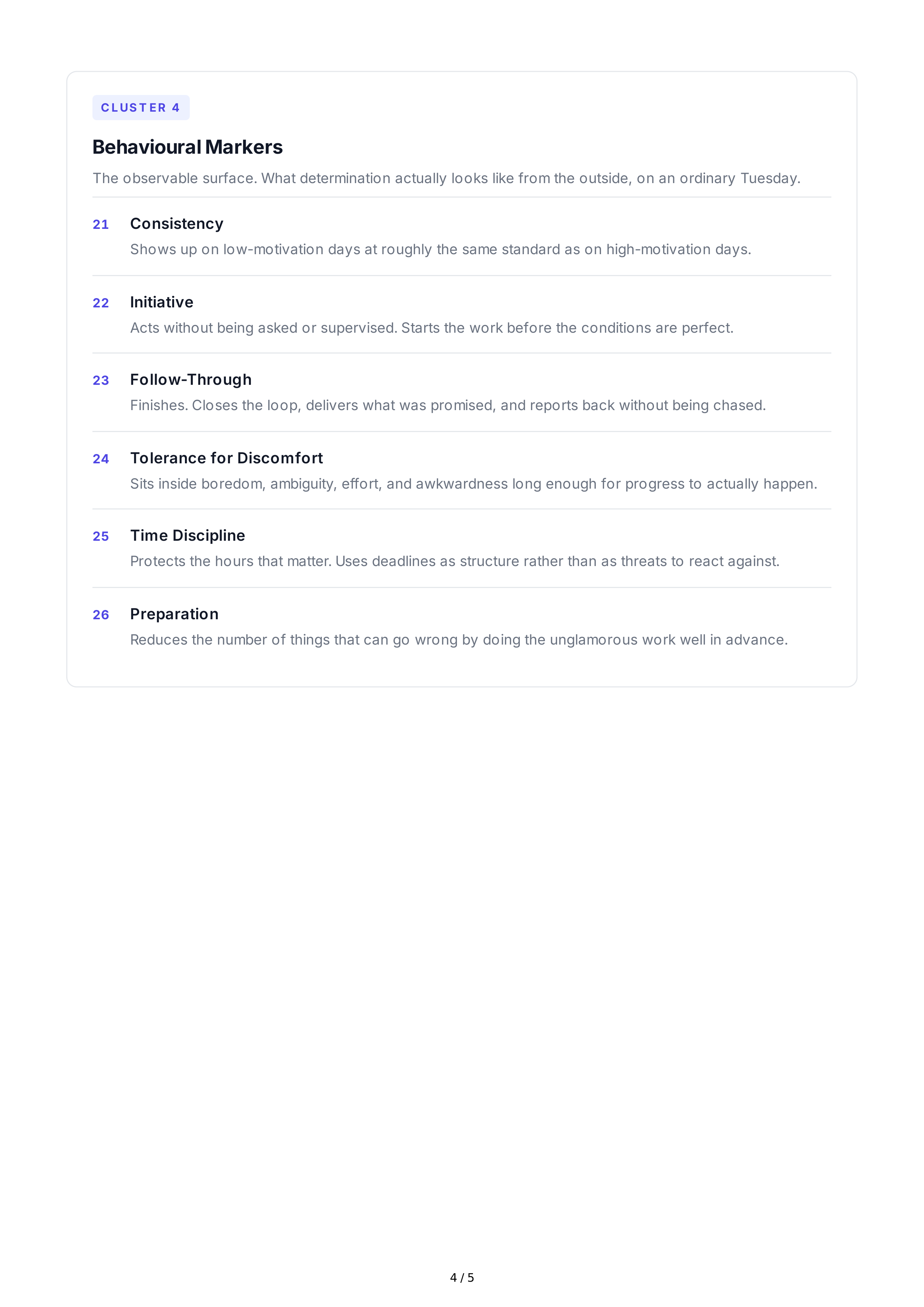 Determination Personality Traits — page 4