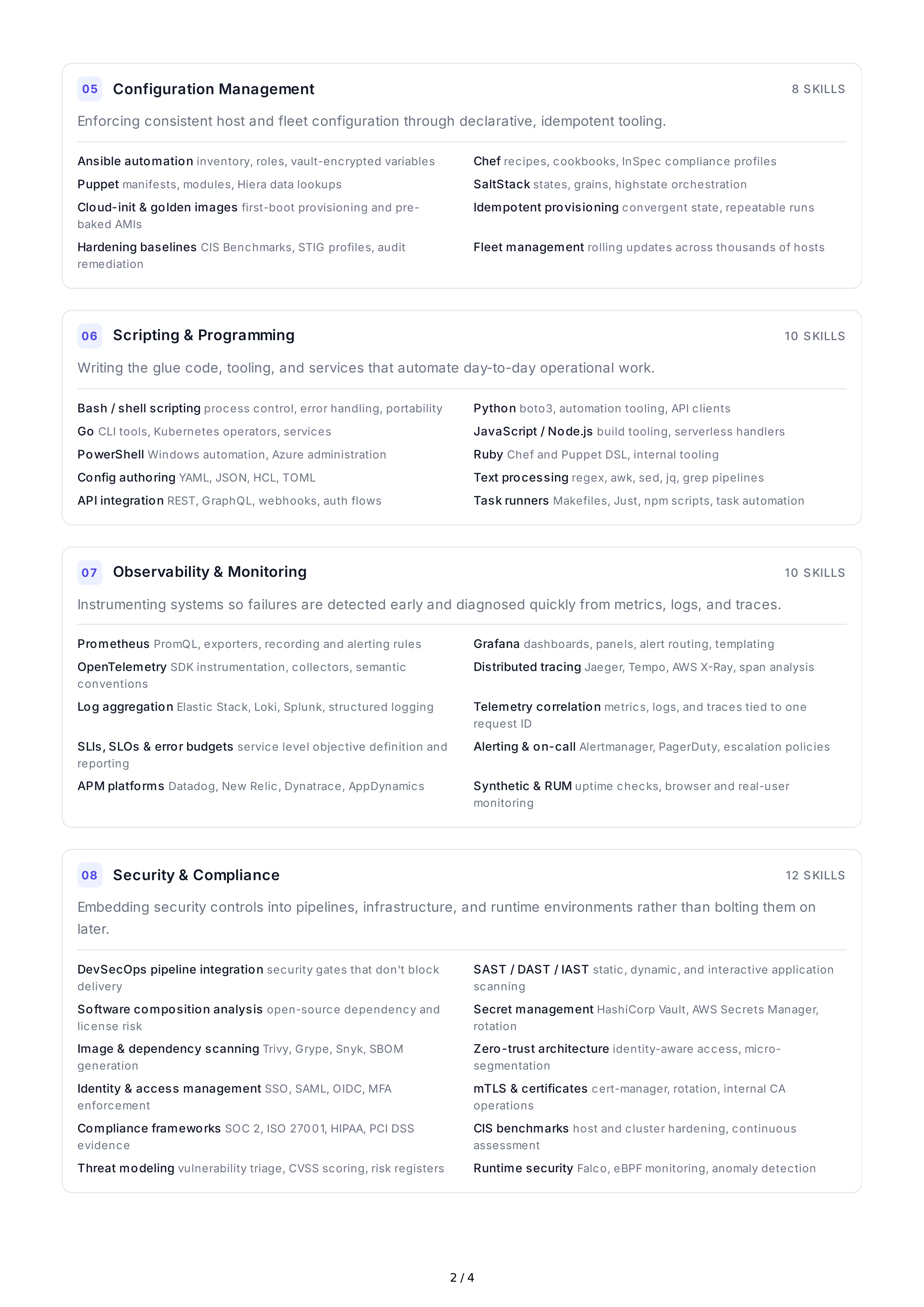 DevOps Technical Skills — page 2