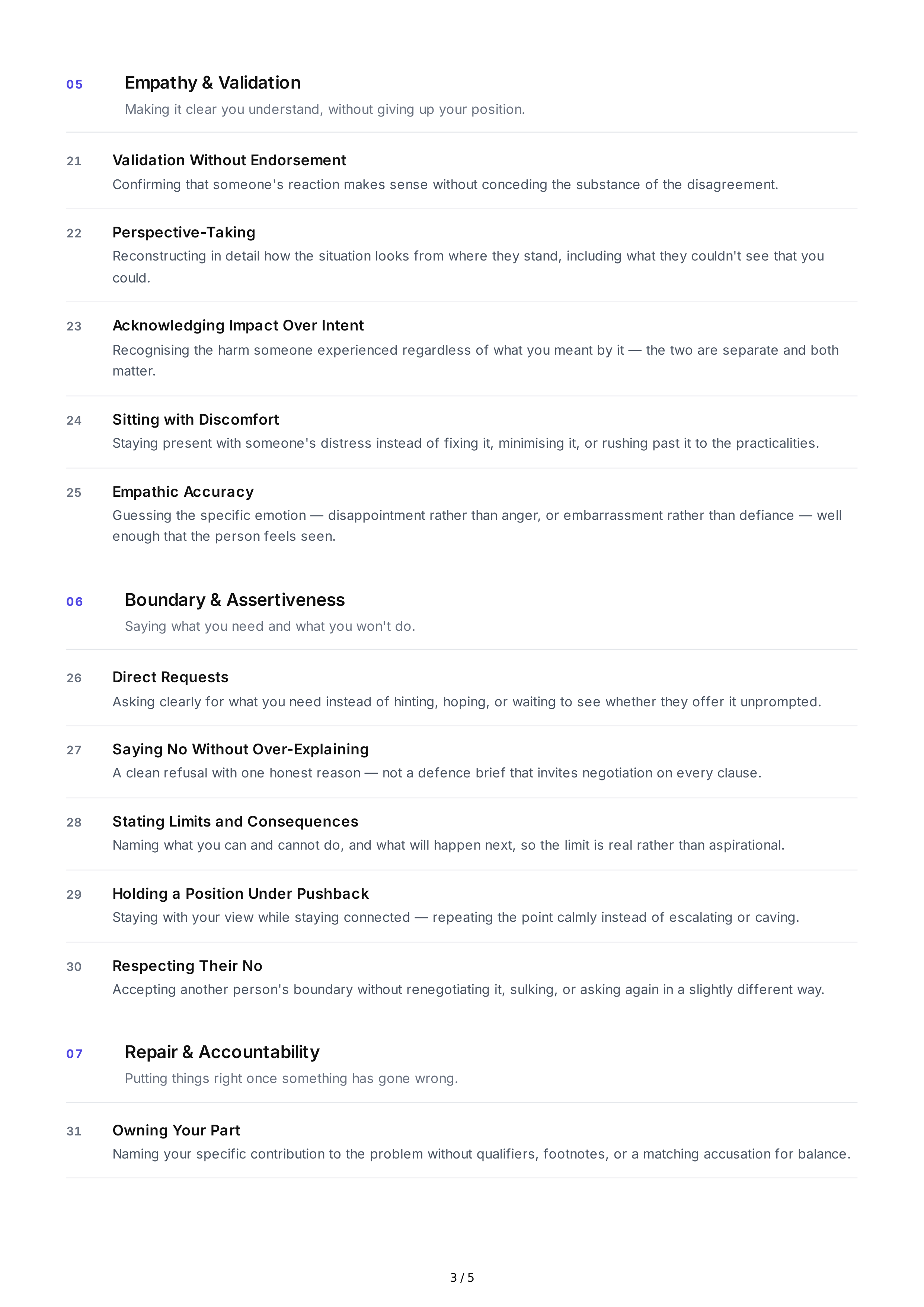 Difficult Conversation Interpersonal Skills — page 3