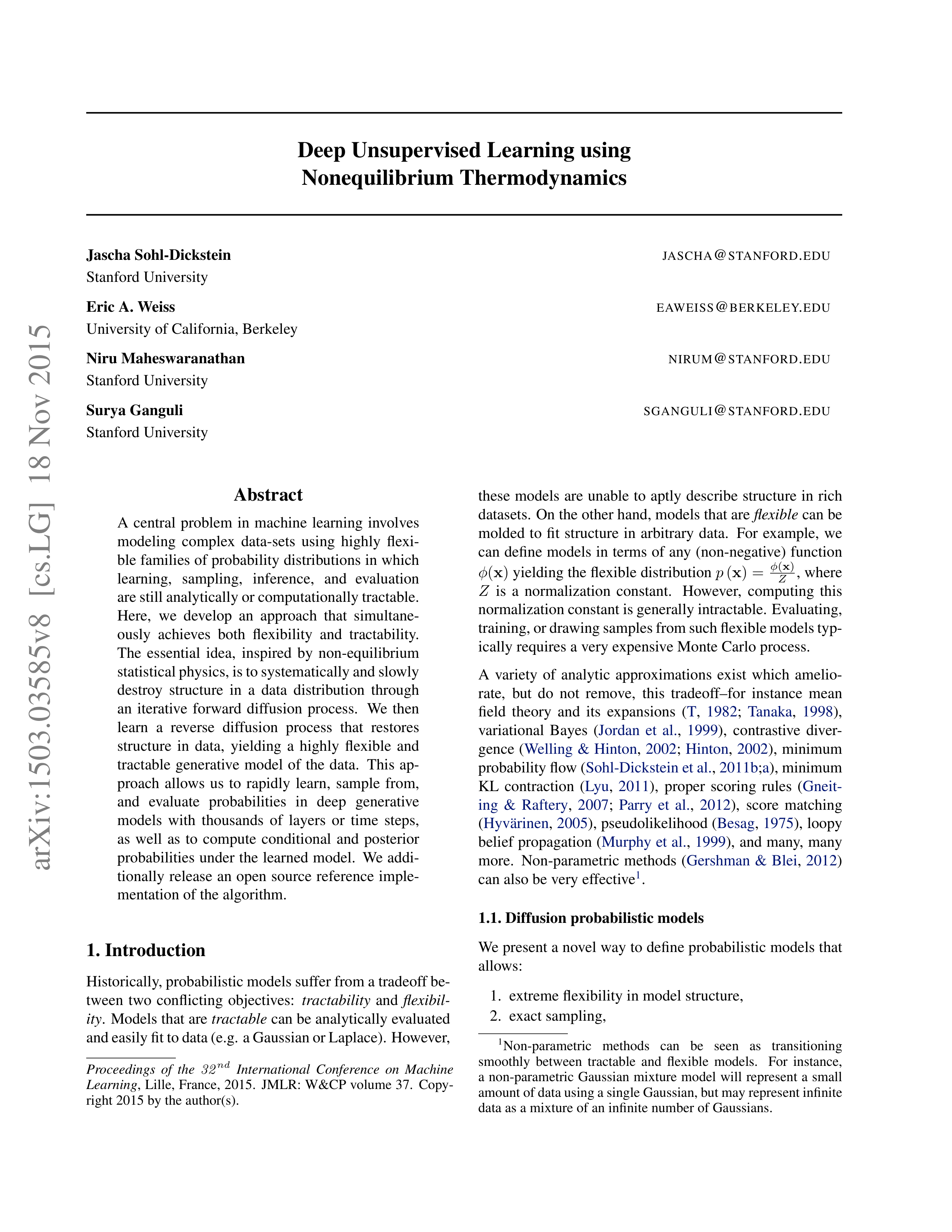 Diffusion Models Research Paper by University of California — page 1