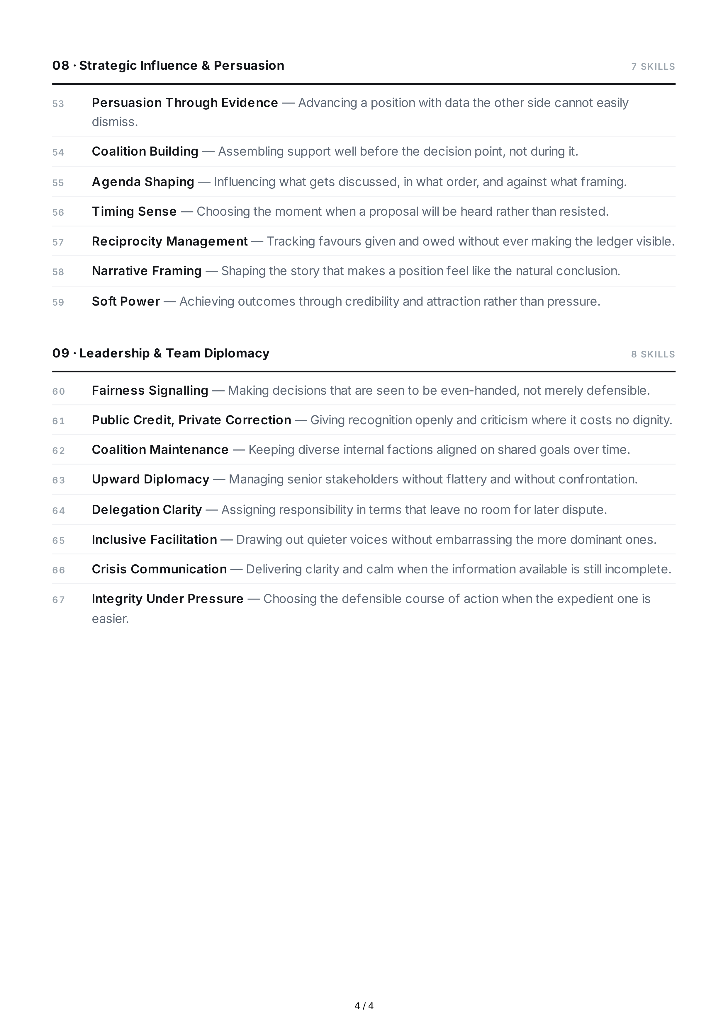 Diplomacy Interpersonal Skills — page 4