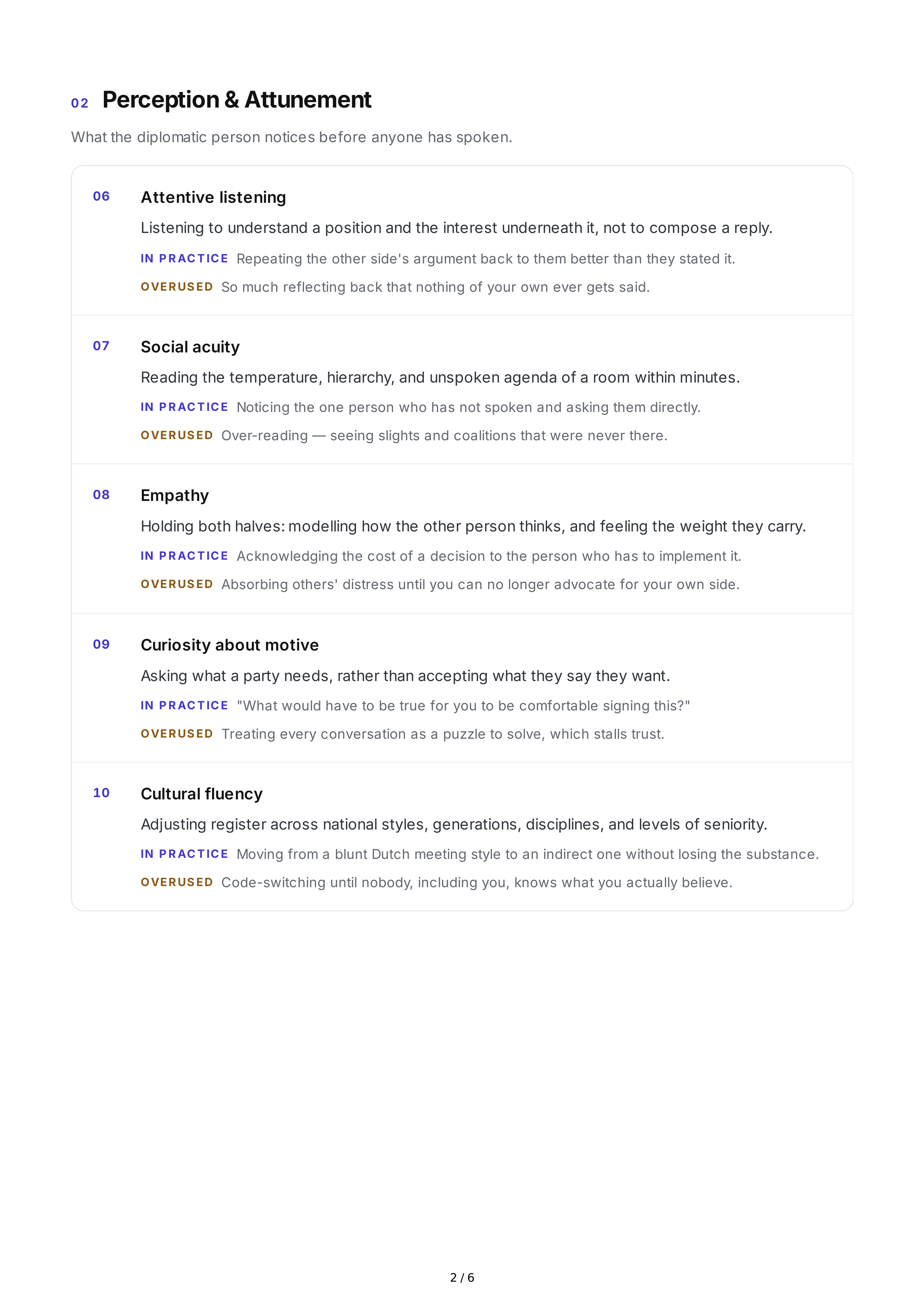 Diplomacy Personality Traits — page 2