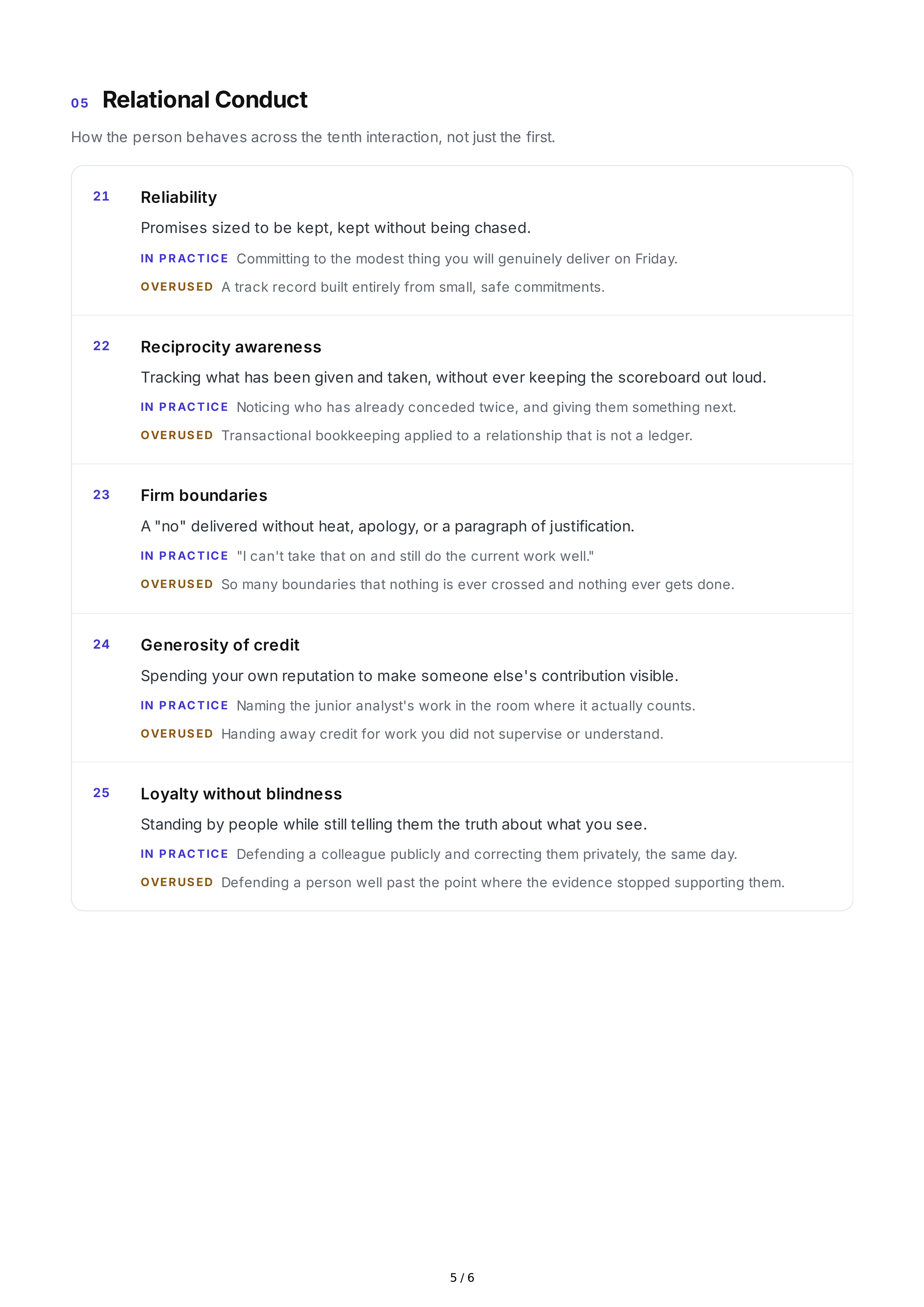 Diplomacy Personality Traits — page 5